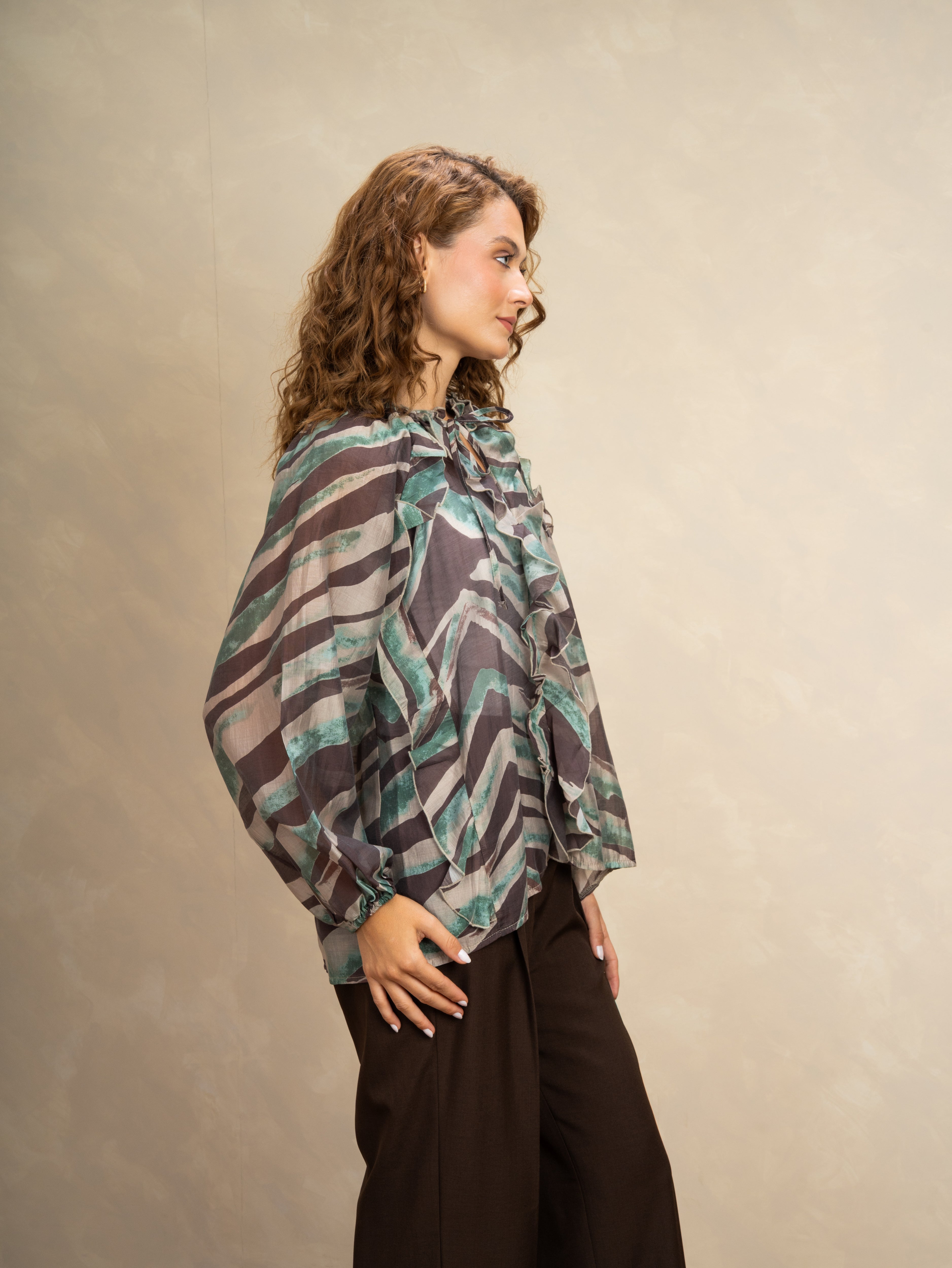 Wave Pattern Blouse