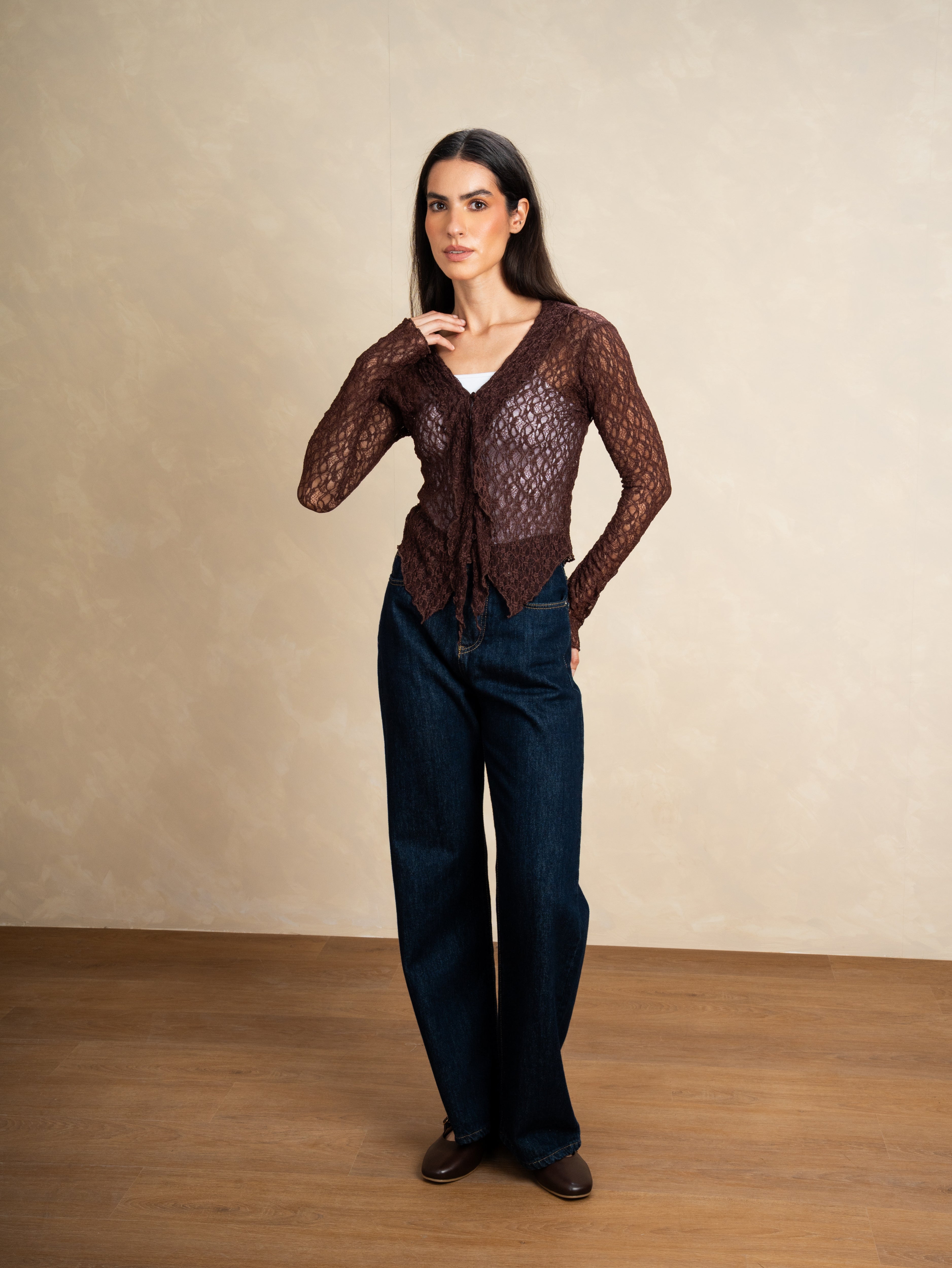Lace Body With Button Front