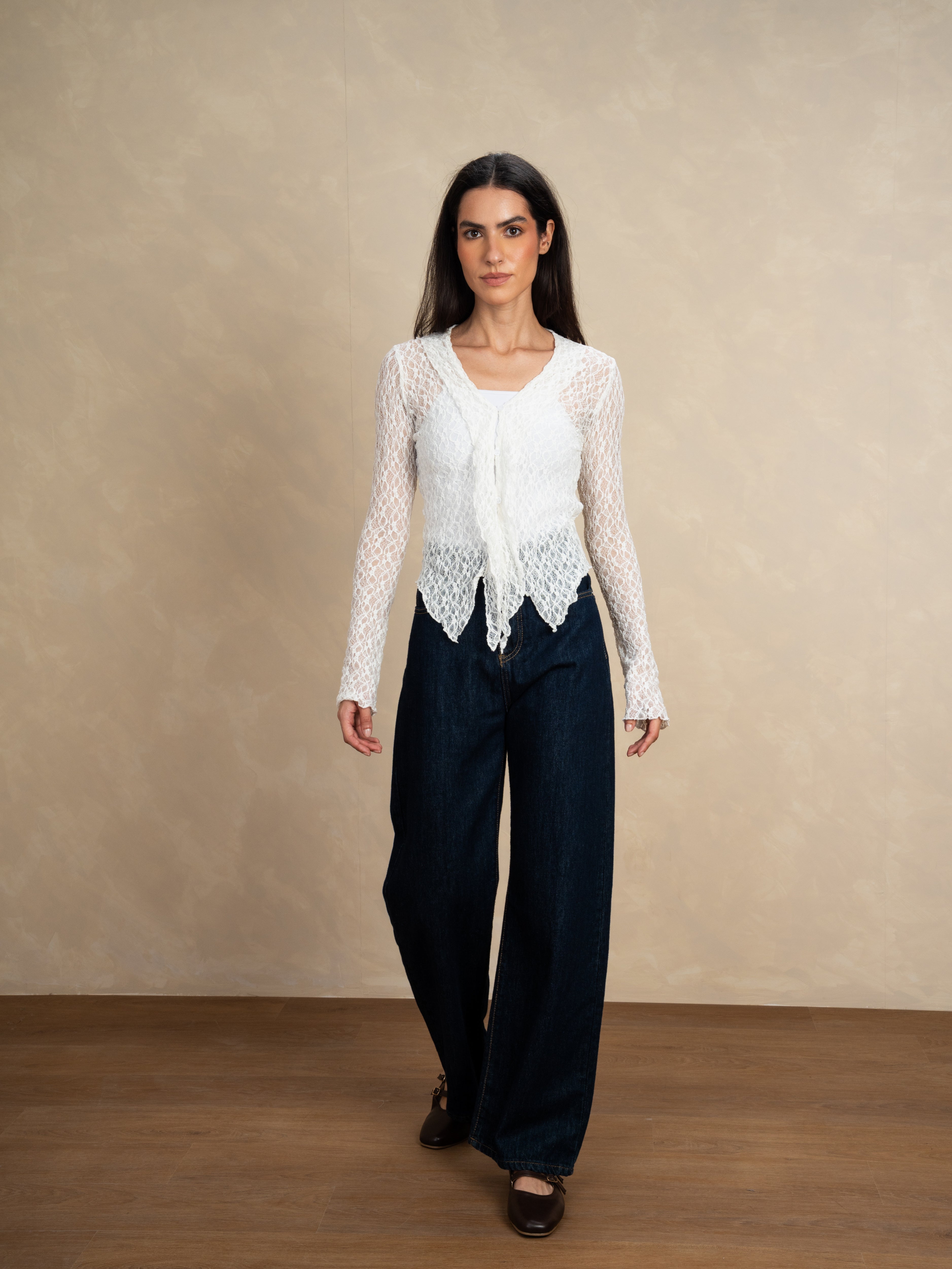 Lace Body With Button Front