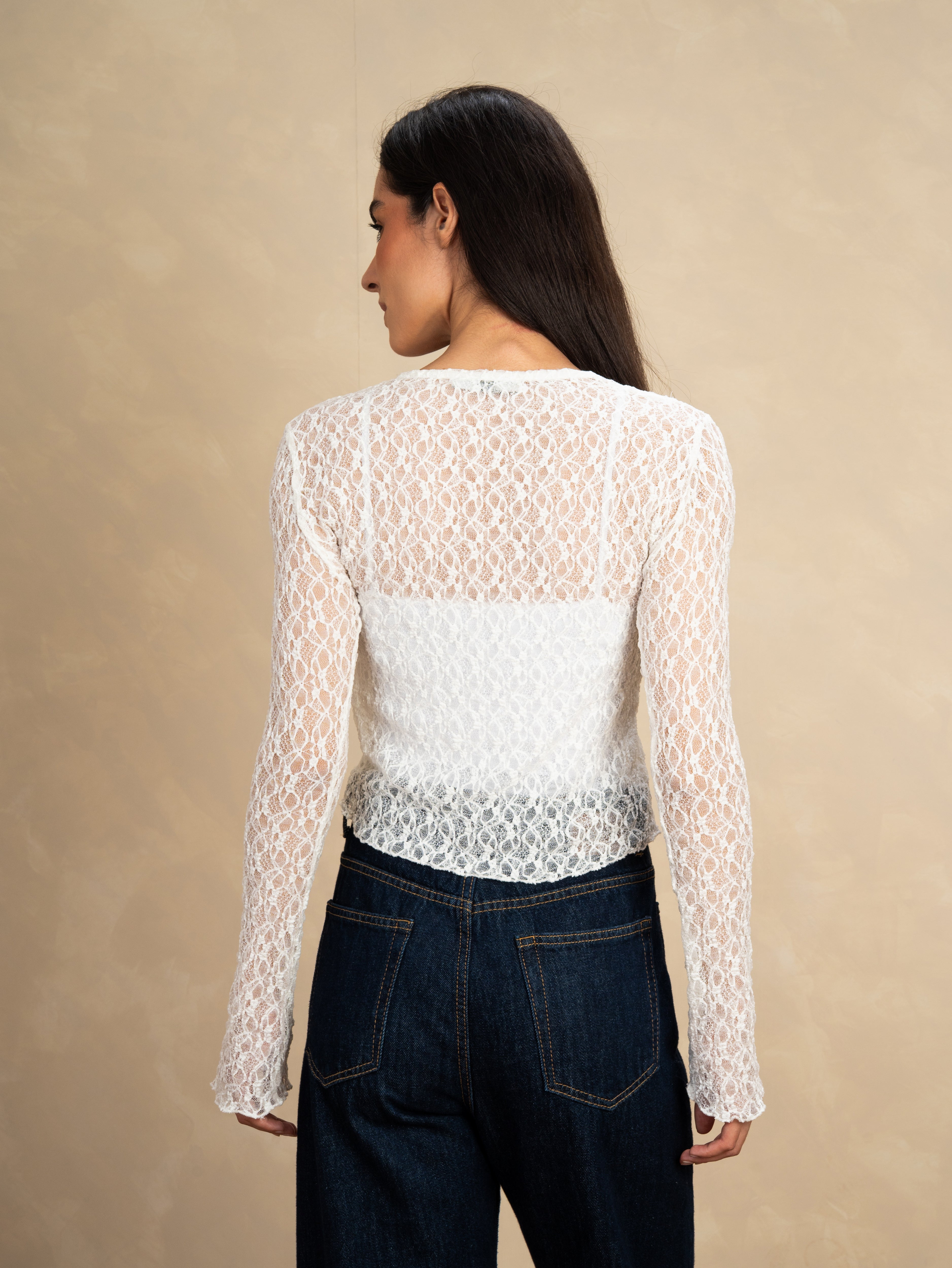 Lace Body With Button Front