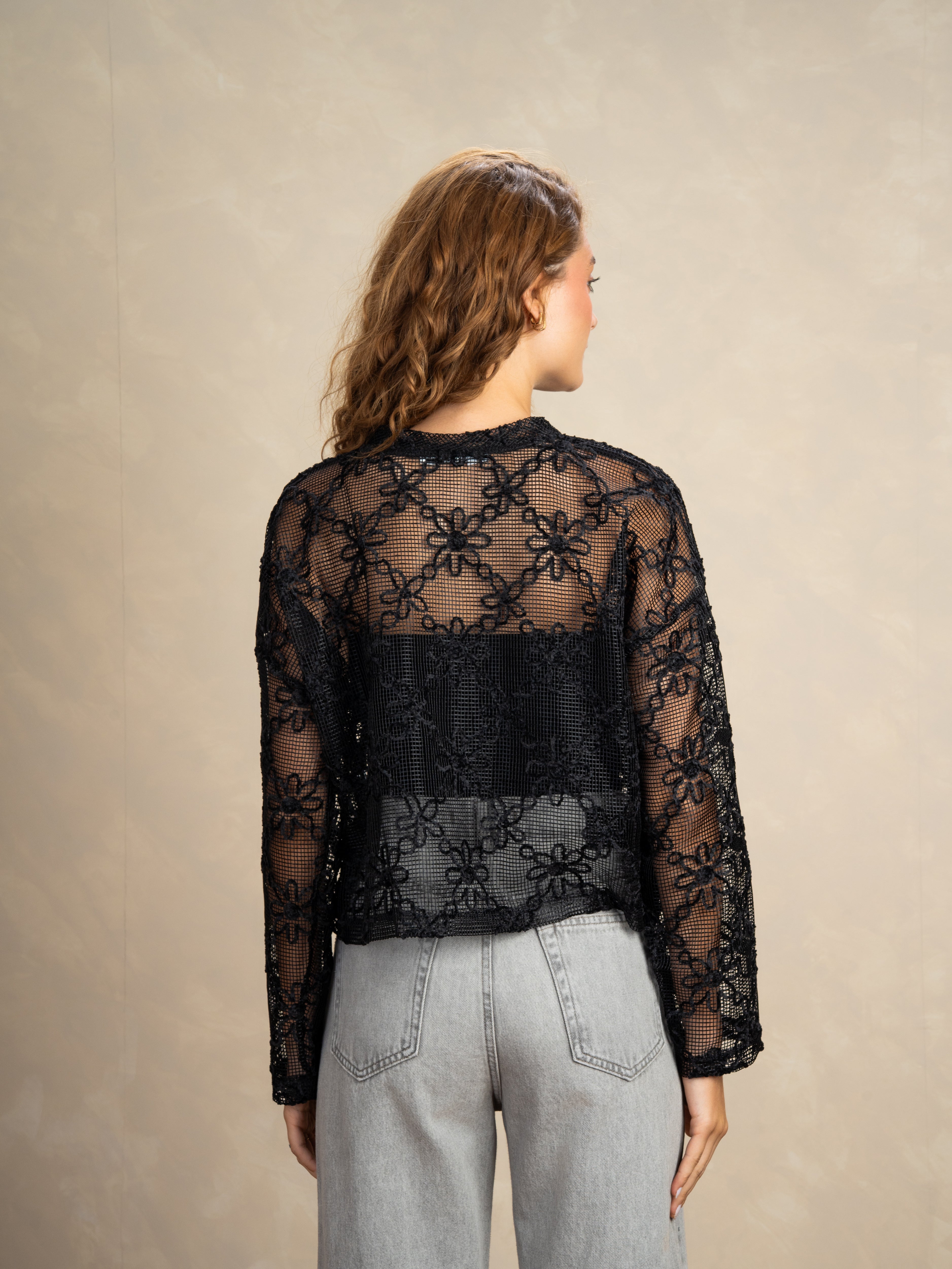 Floral Square Embroidered Body
