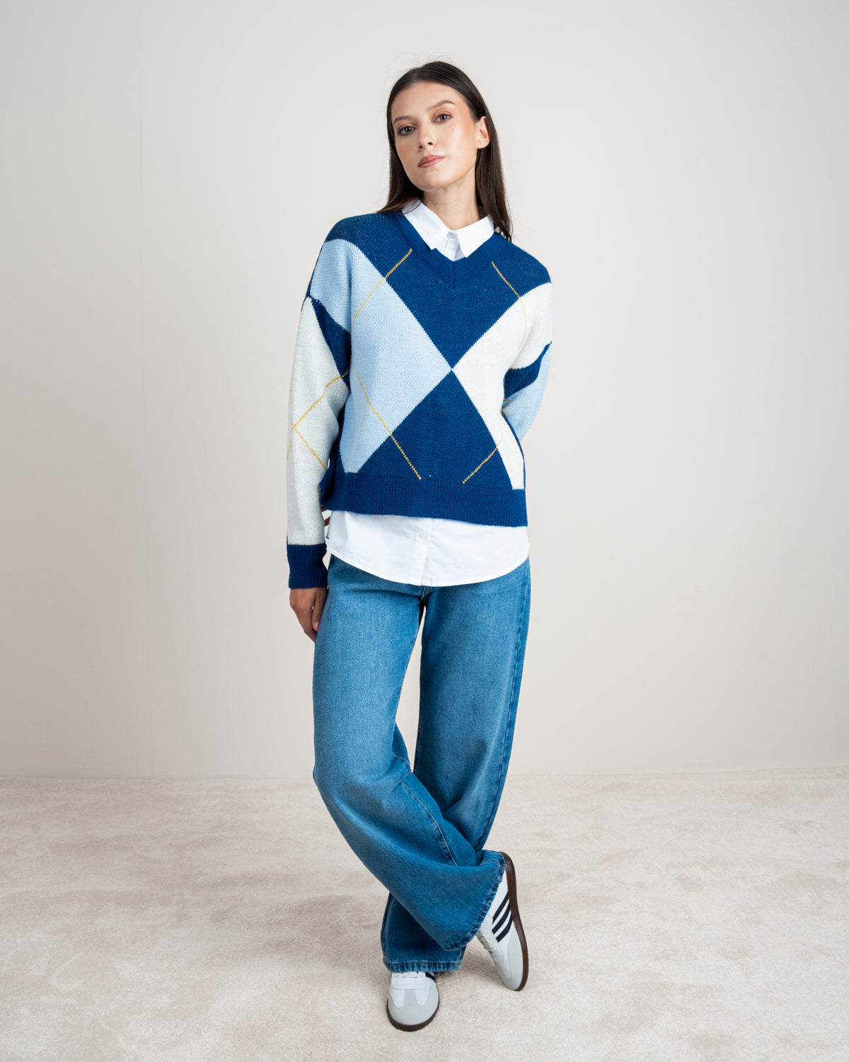 Geometric Pattern - Knitwear Pullover