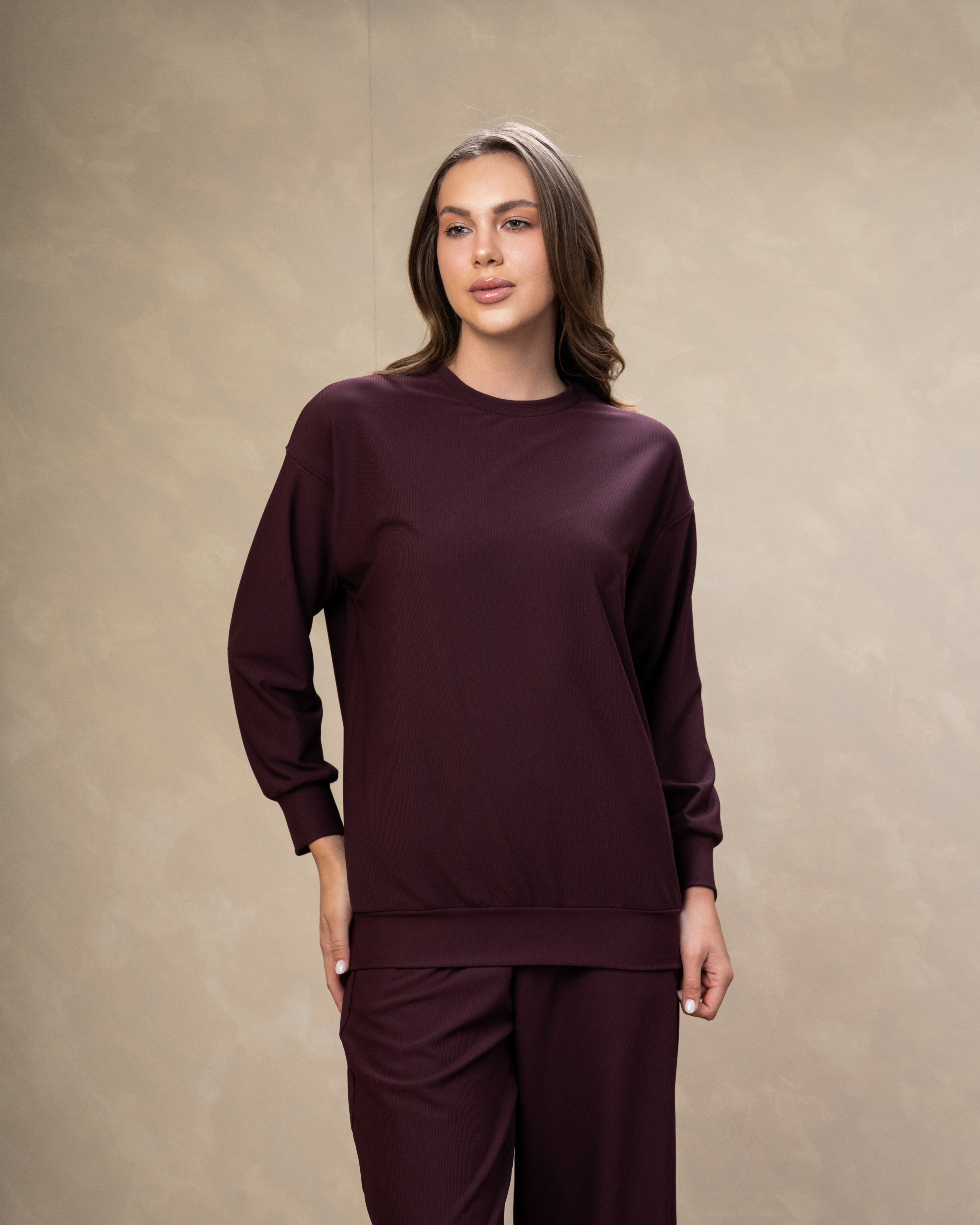Plain Crew Neck Sweatshirt