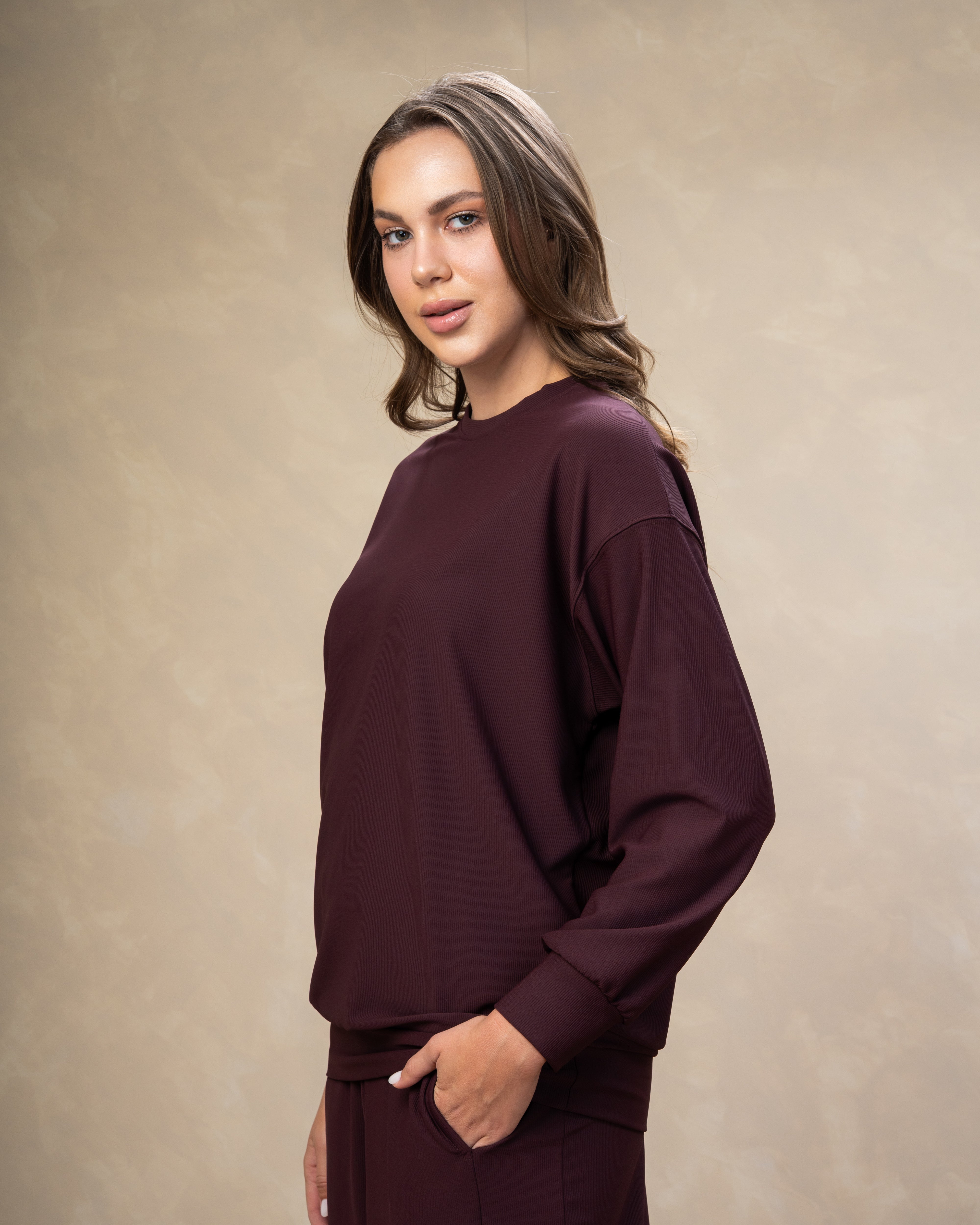 Plain Crew Neck Sweatshirt