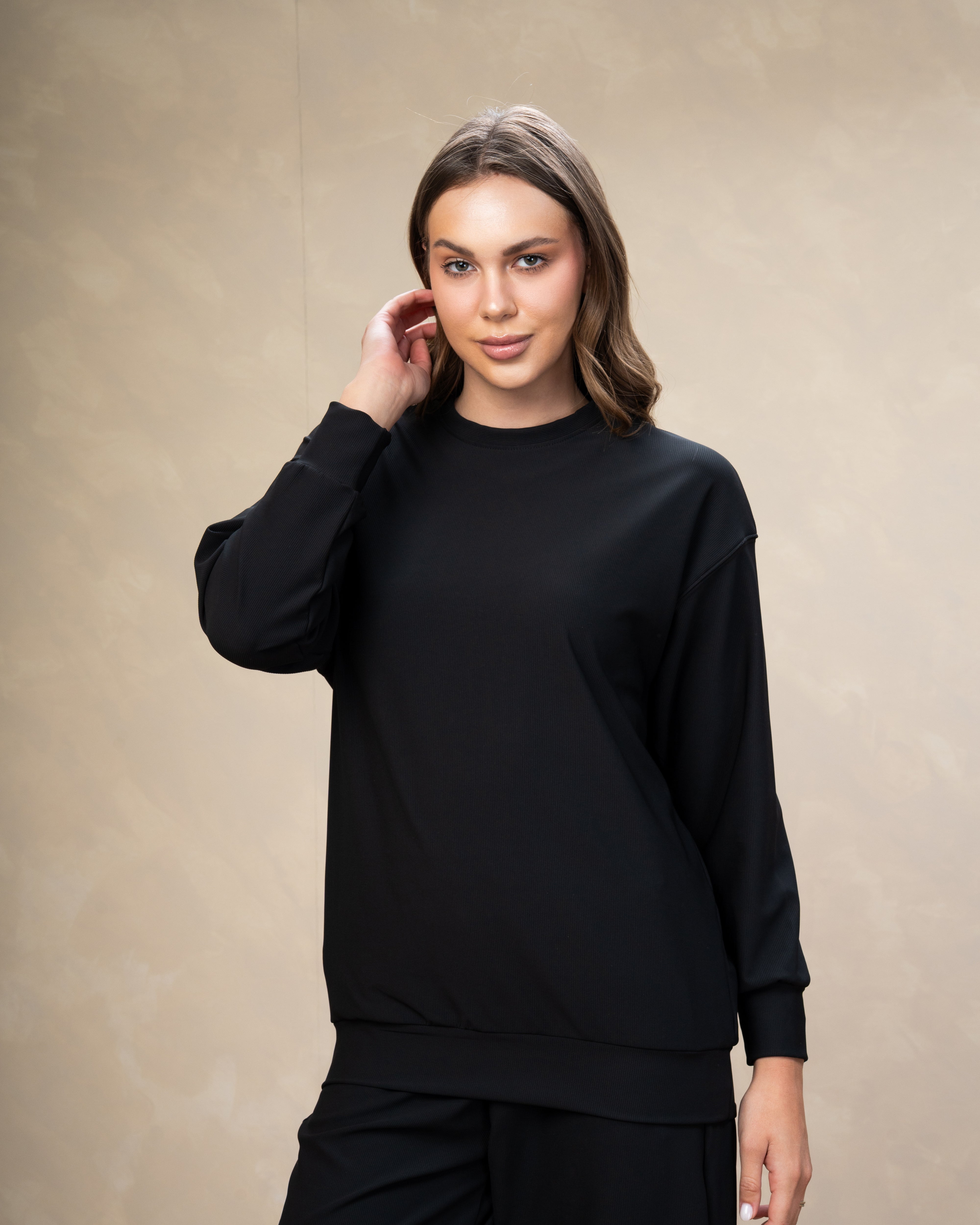 Plain Crew Neck Sweatshirt