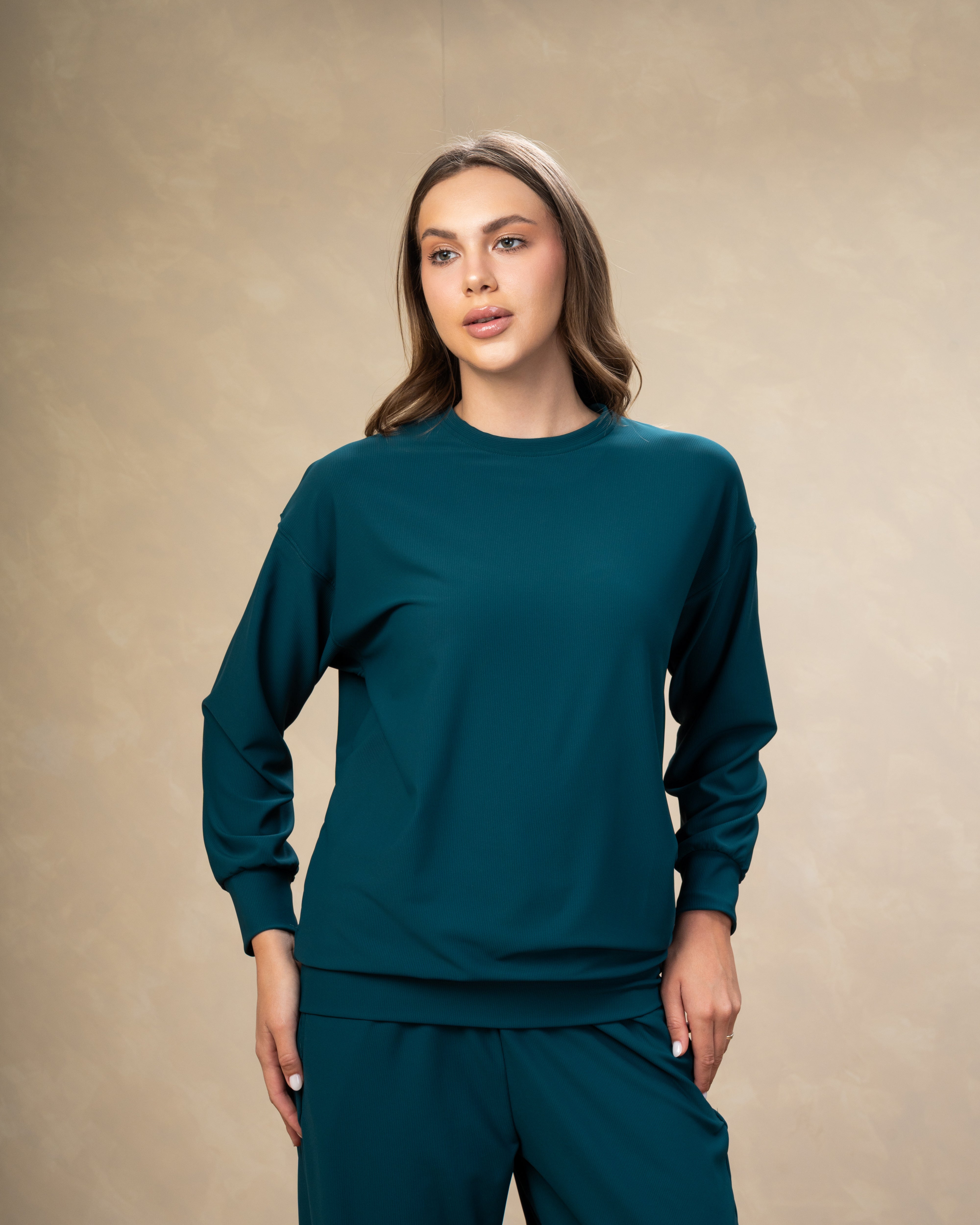 Plain Crew Neck Sweatshirt