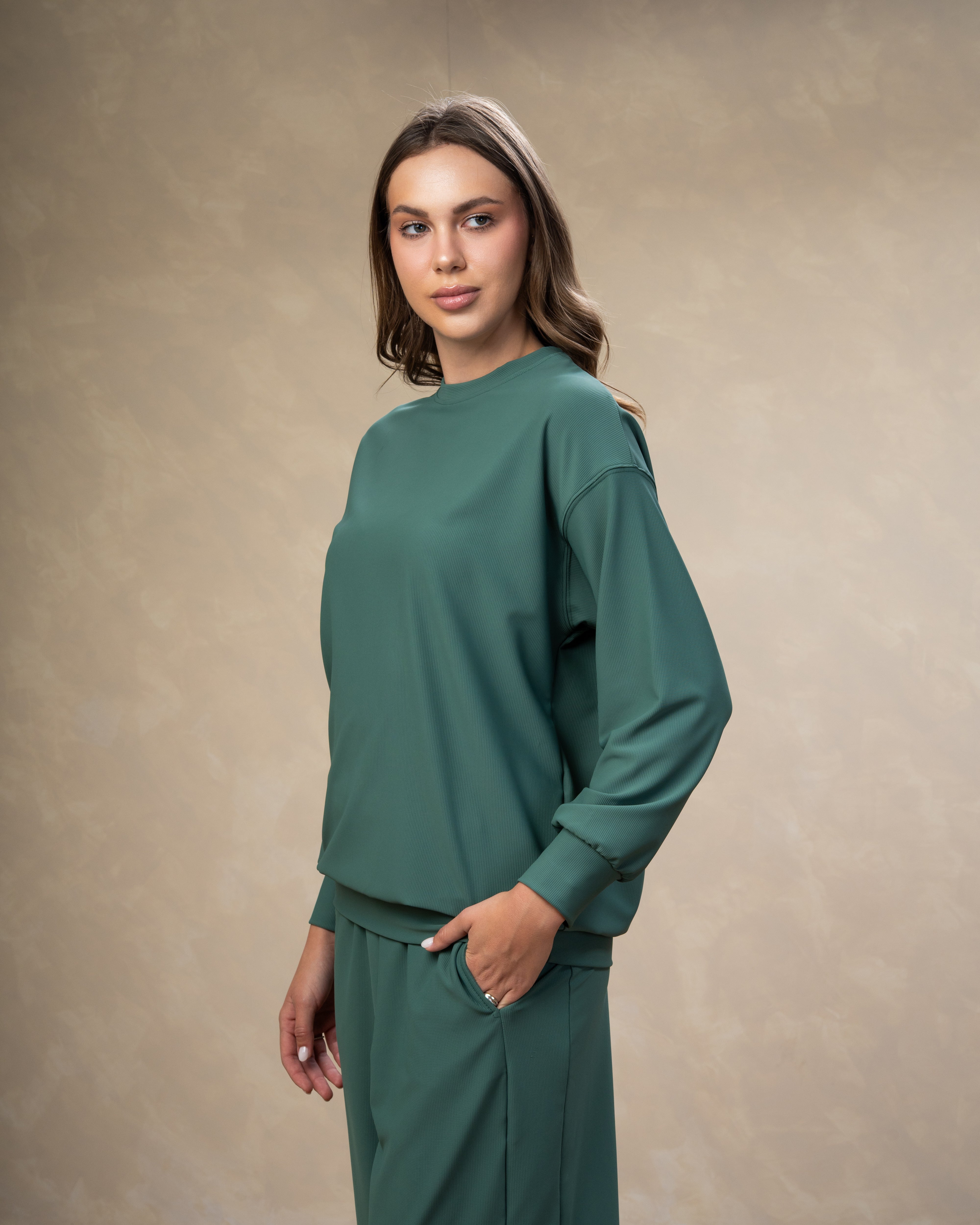 Plain Crew Neck Sweatshirt