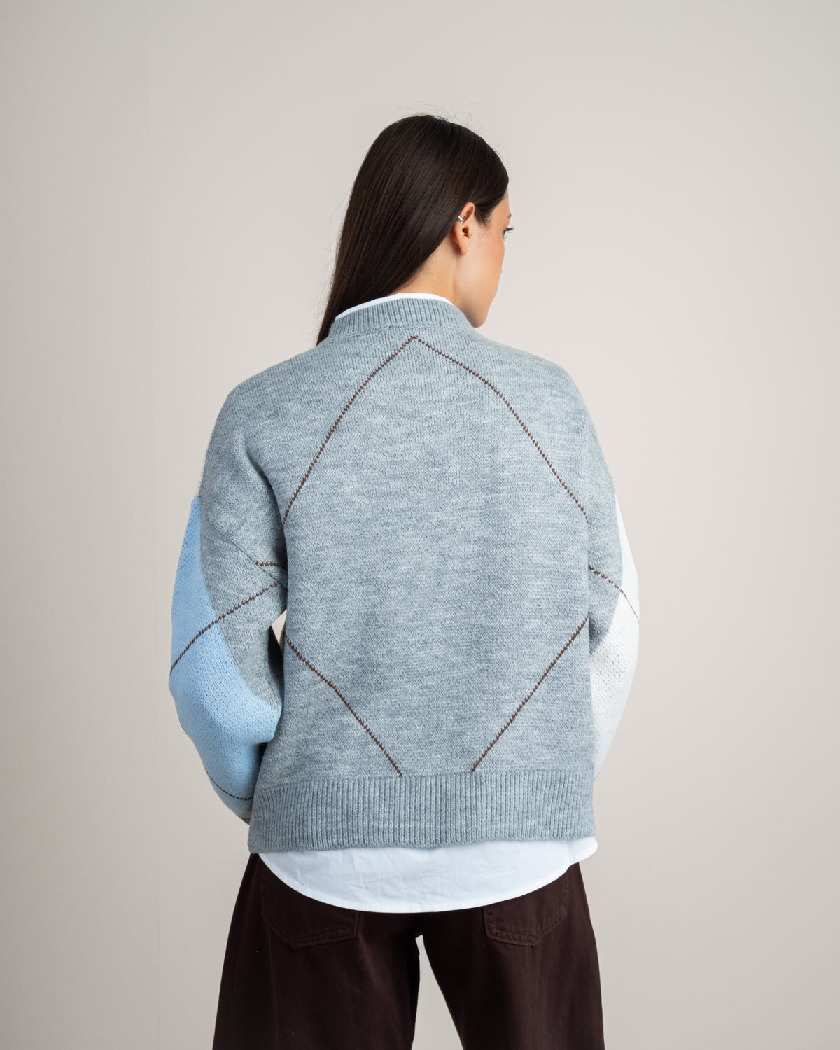 Geometric Pattern - Knitwear Pullover
