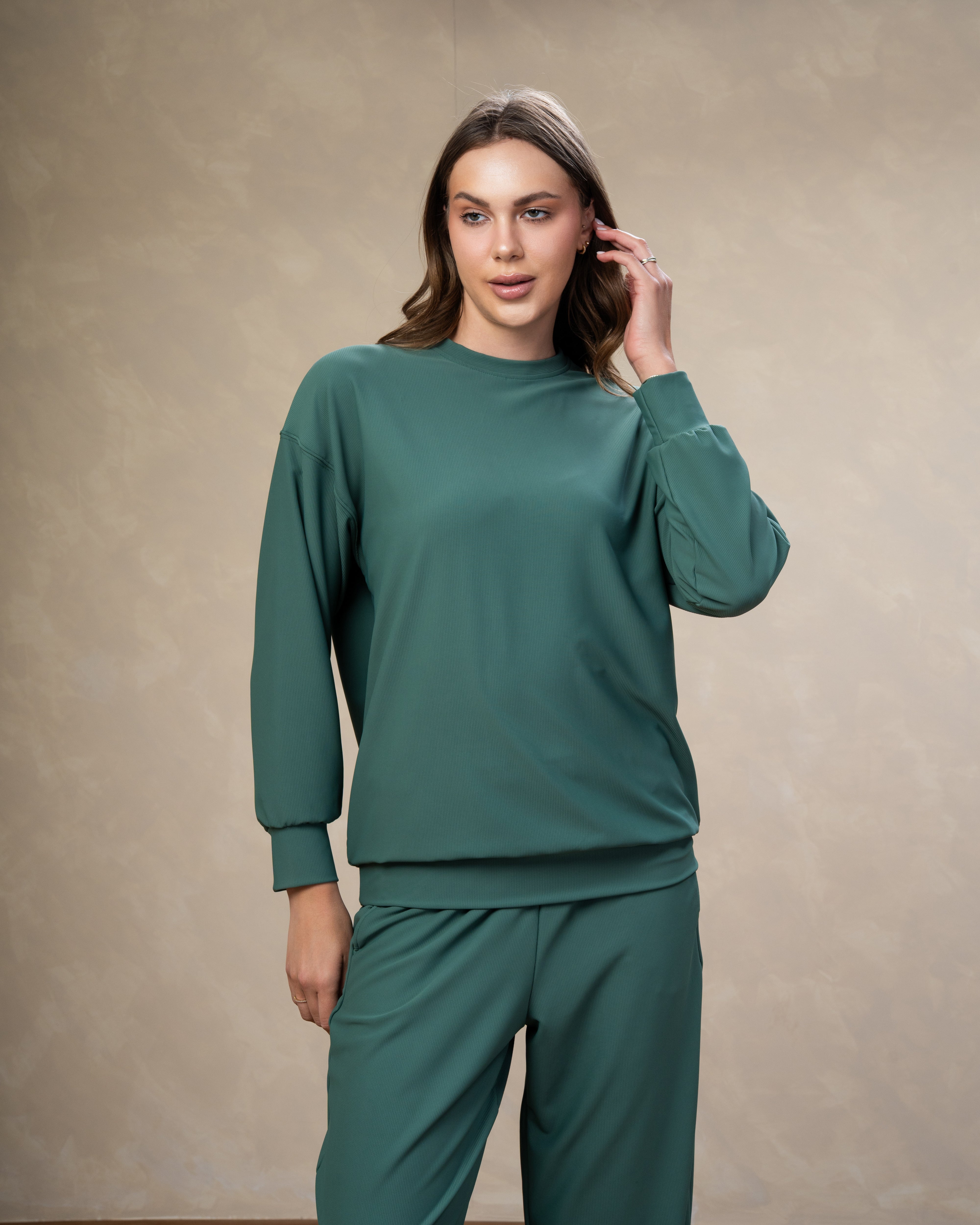 Plain Crew Neck Sweatshirt