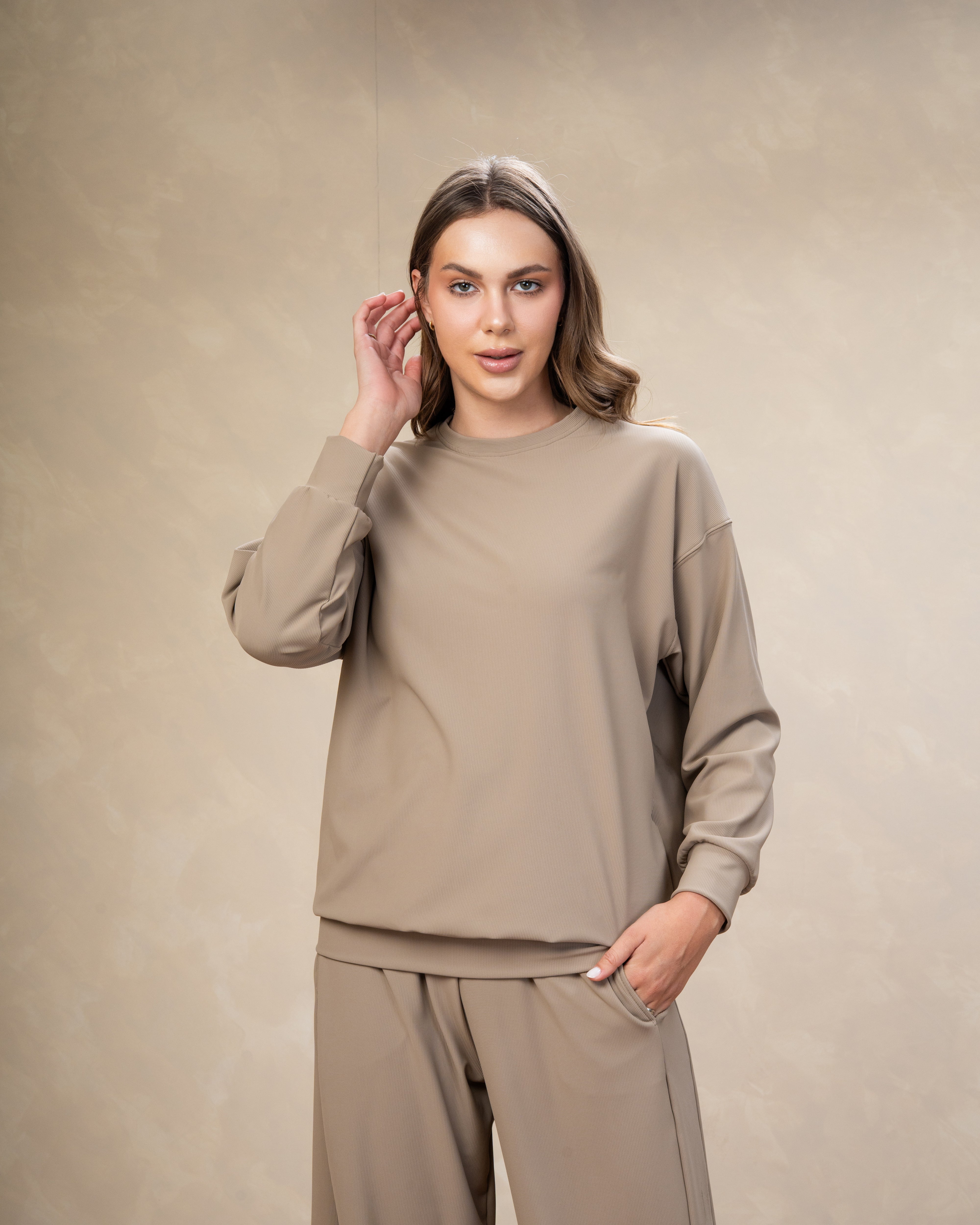 Plain Crew Neck Sweatshirt