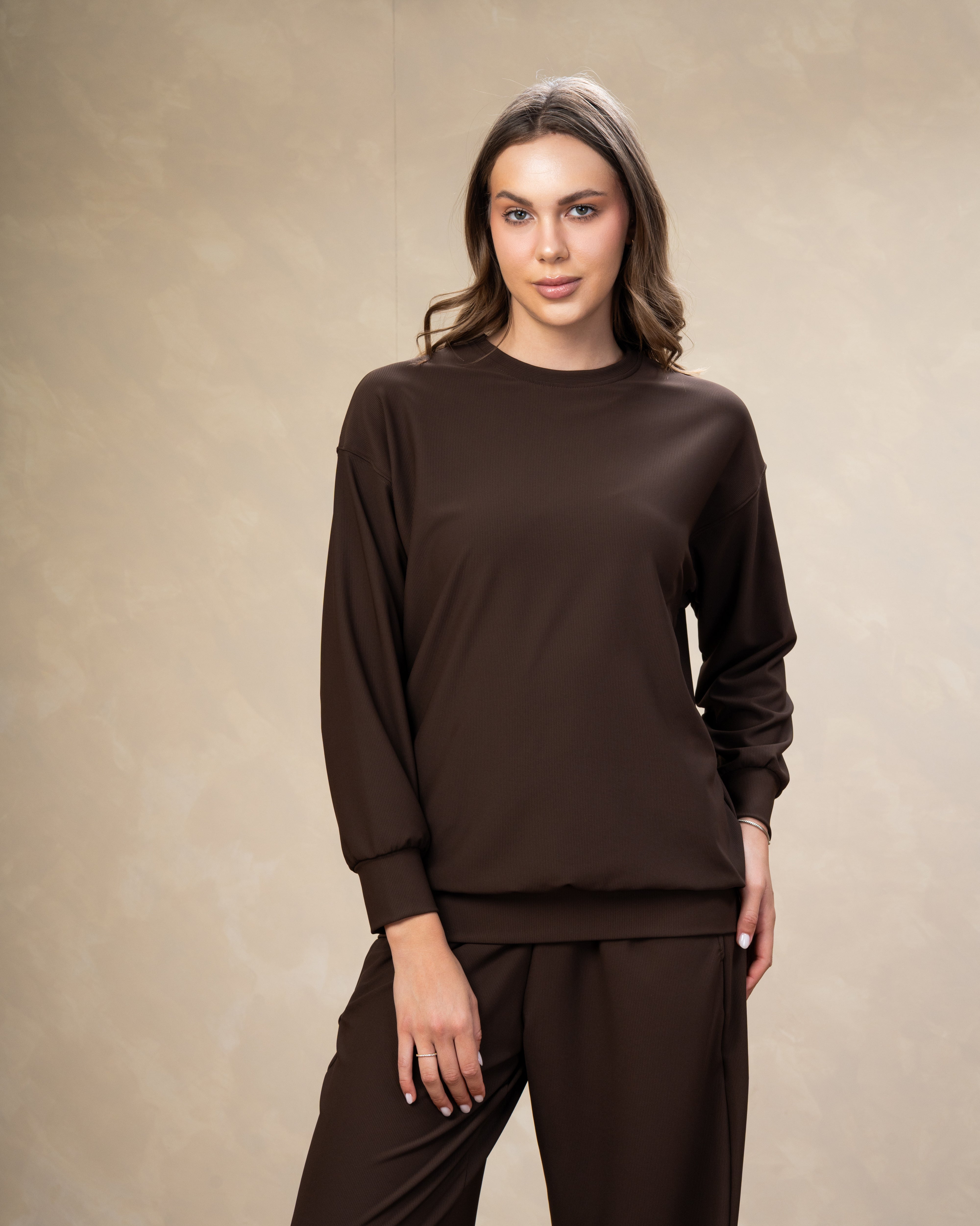 Plain Crew Neck Sweatshirt