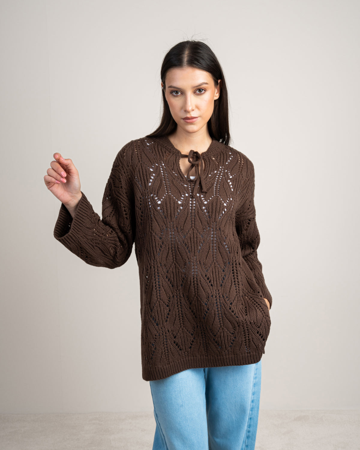 Knitwear Pullover - With Chest Stripes
