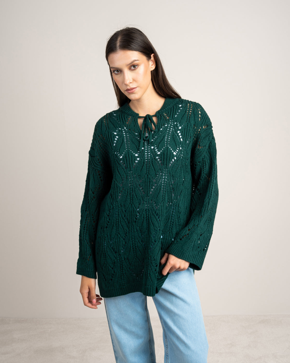 Knitwear Pullover - With Chest Stripes