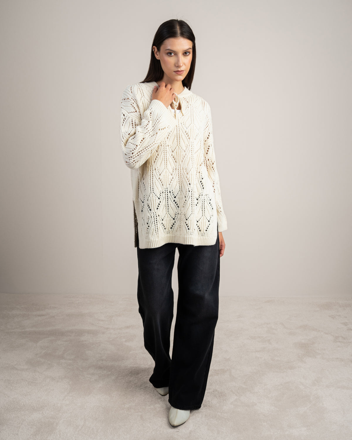 Knitwear Pullover - With Chest Stripes