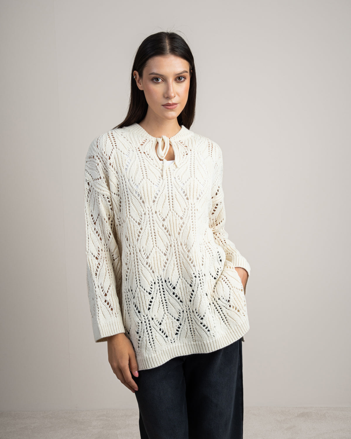 Knitwear Pullover - With Chest Stripes