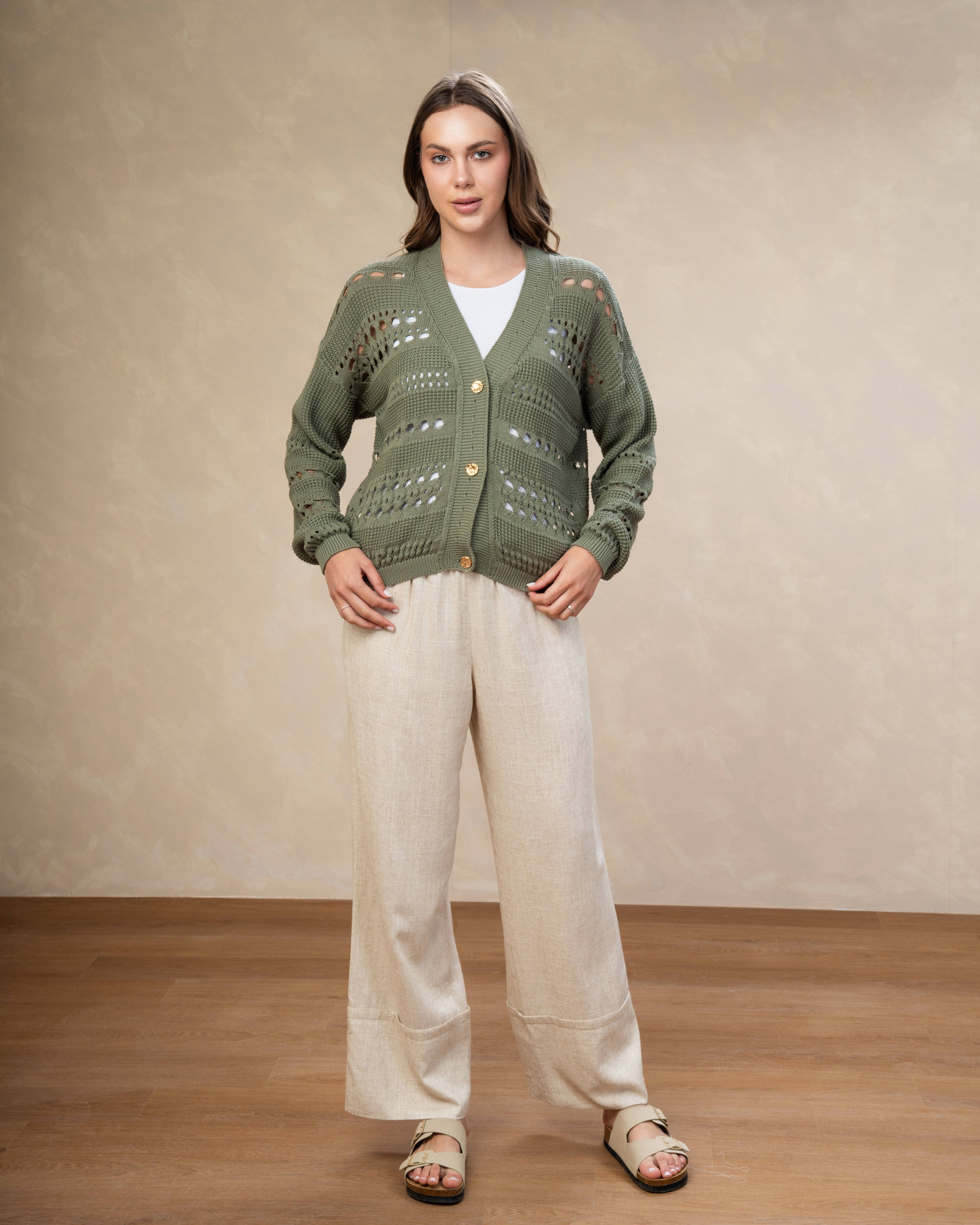 Knitwear Cardigan - With Gold Buttons