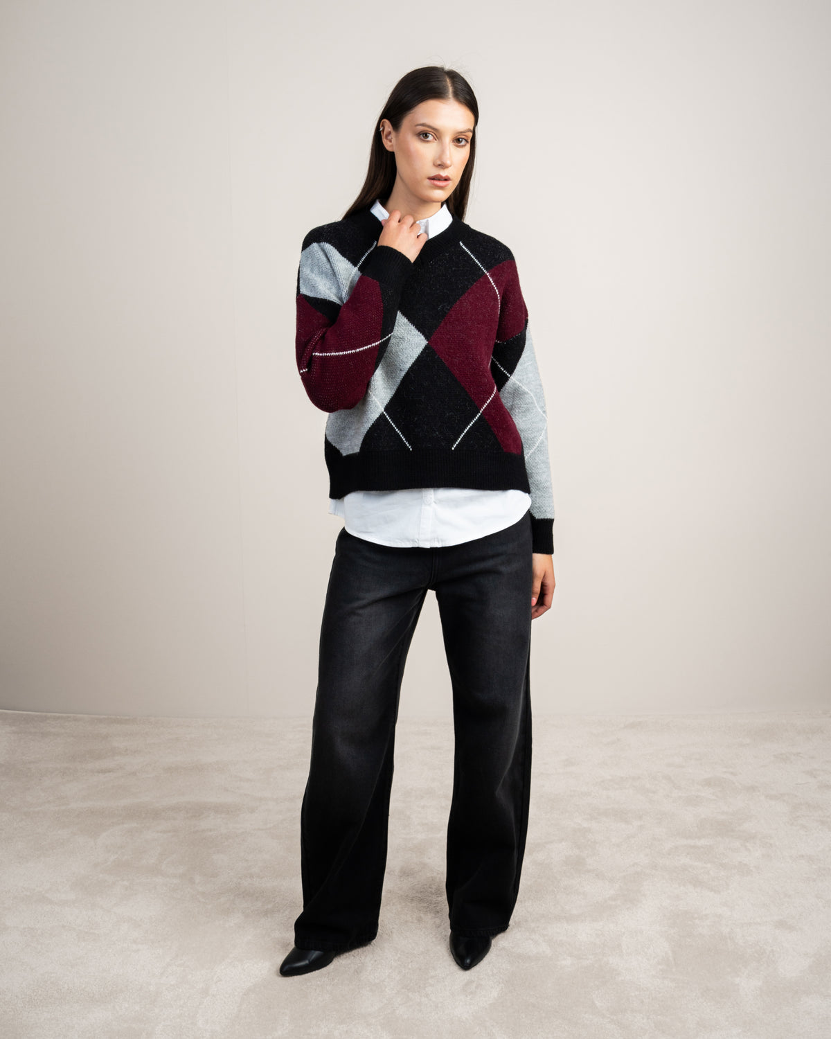 Geometric Pattern - Knitwear Pullover