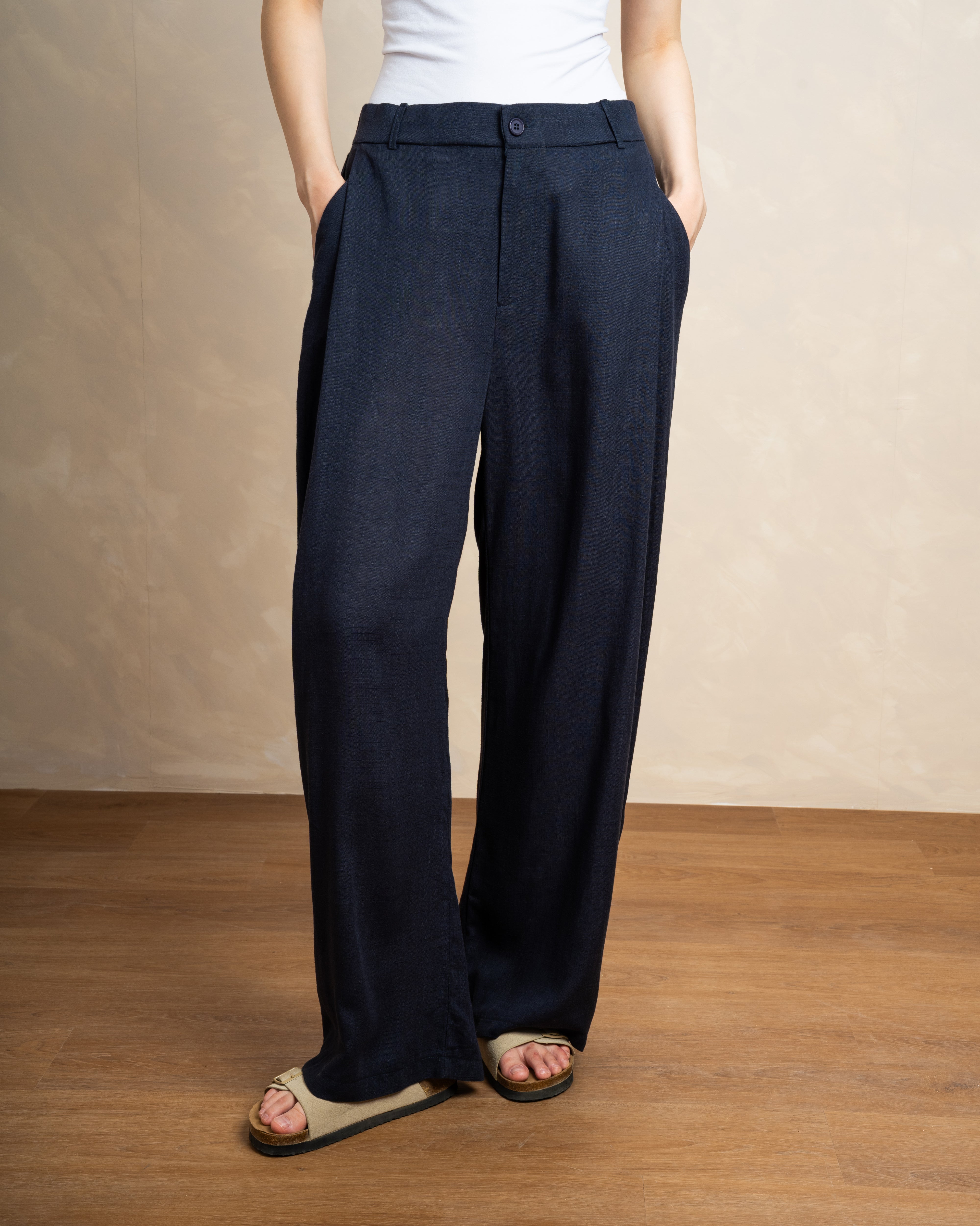 Plain Trouser With Single Button