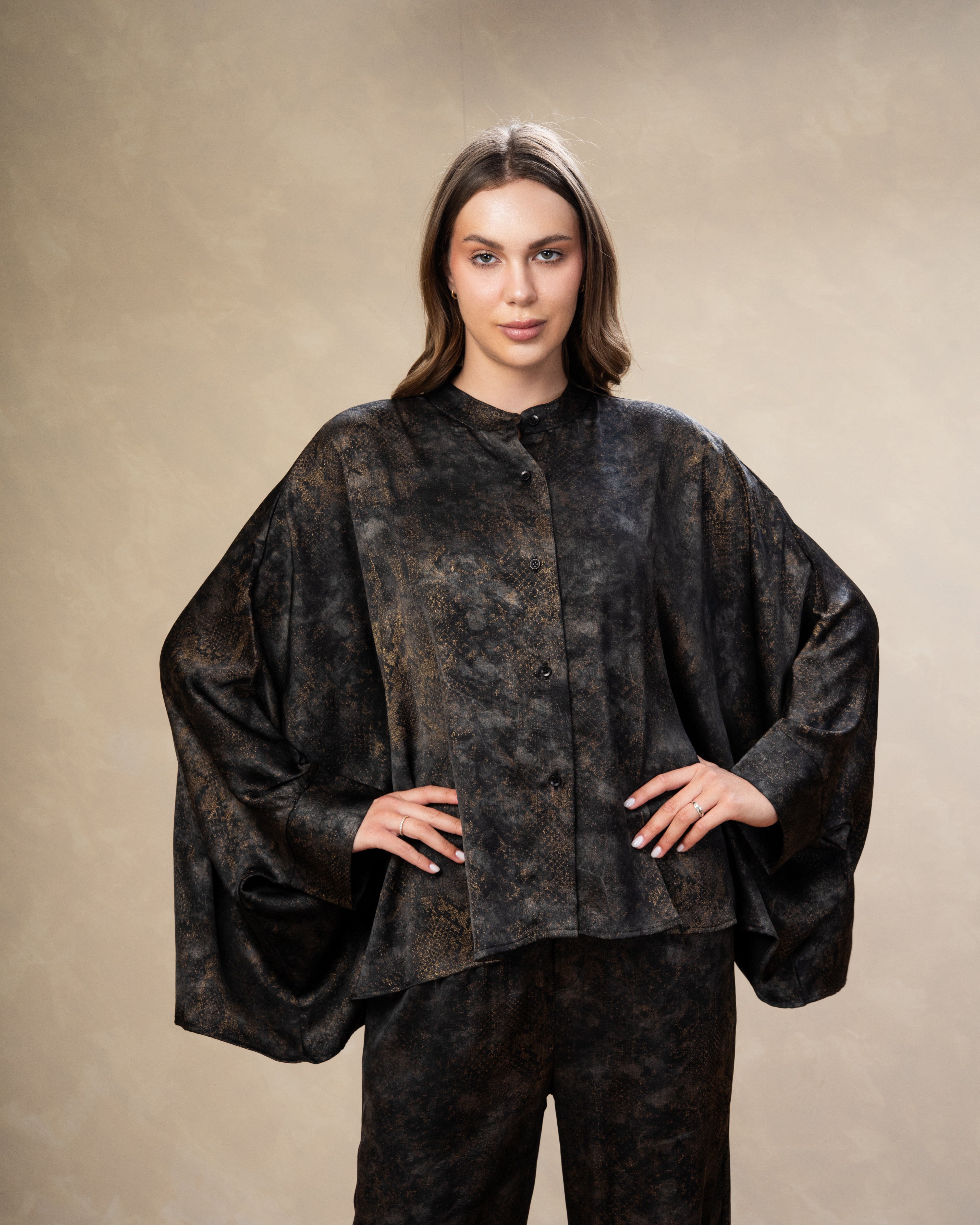 Printed Satin Shirt - In Different Colors