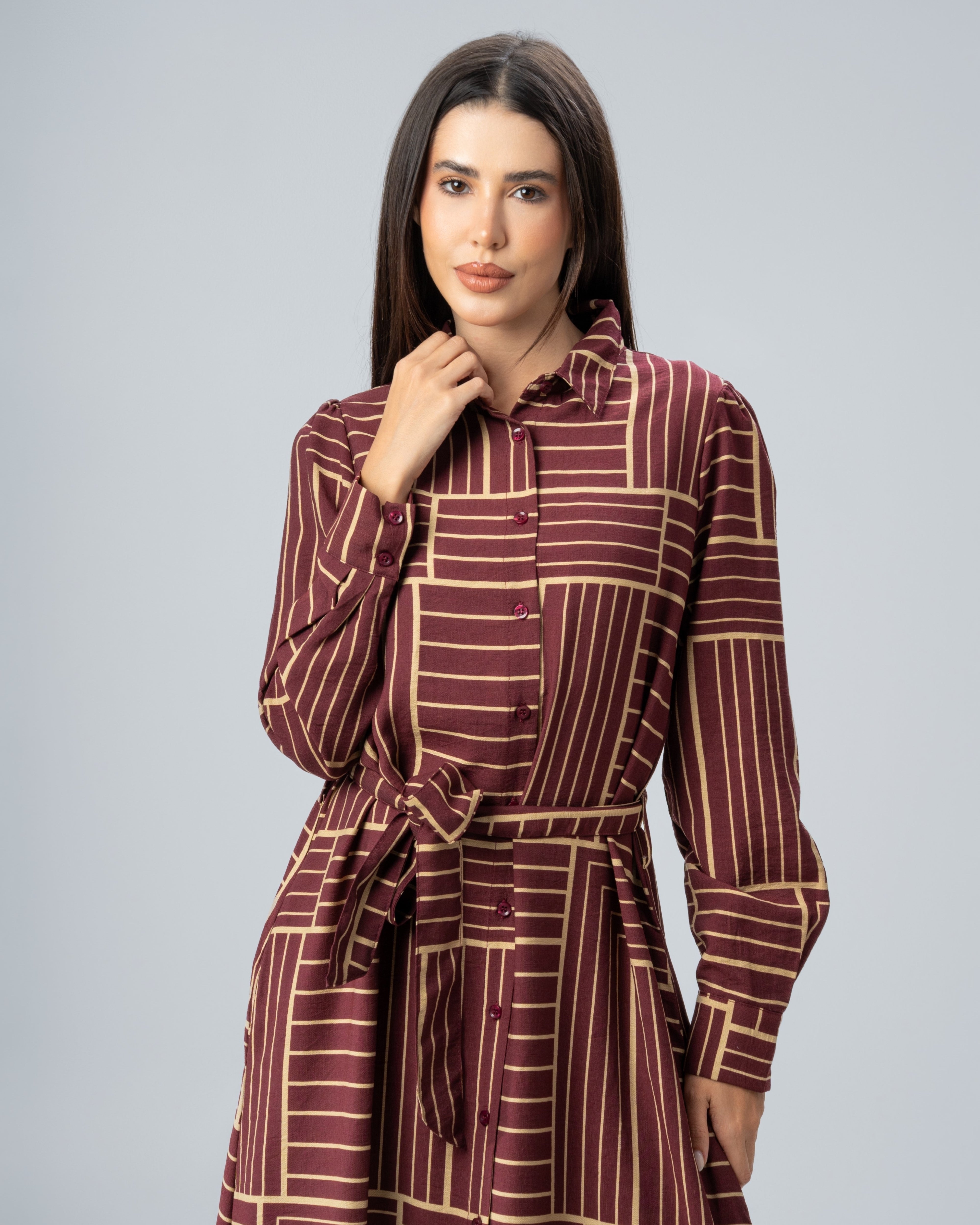 فستان كاروهات