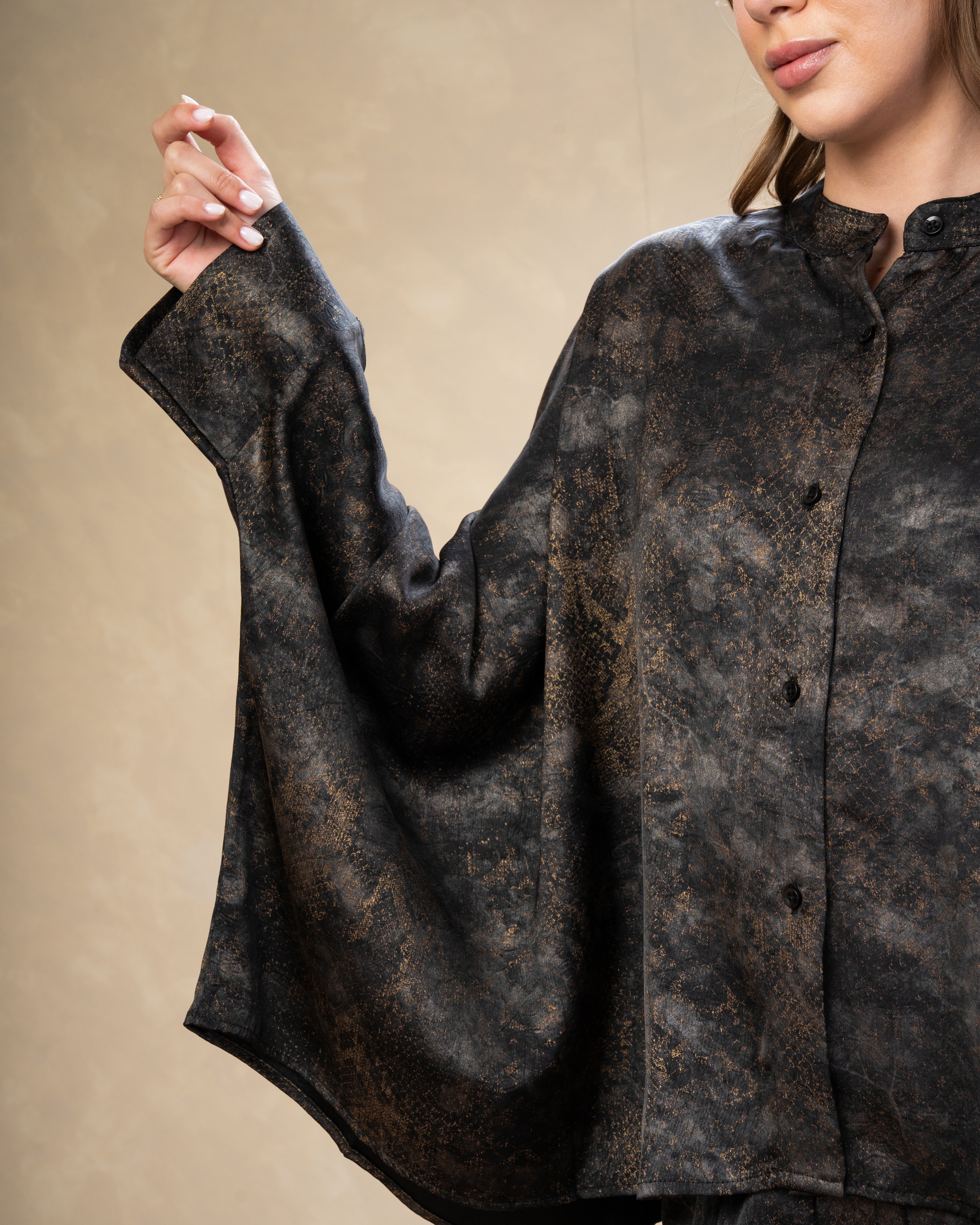 Printed Satin Shirt - In Different Colors