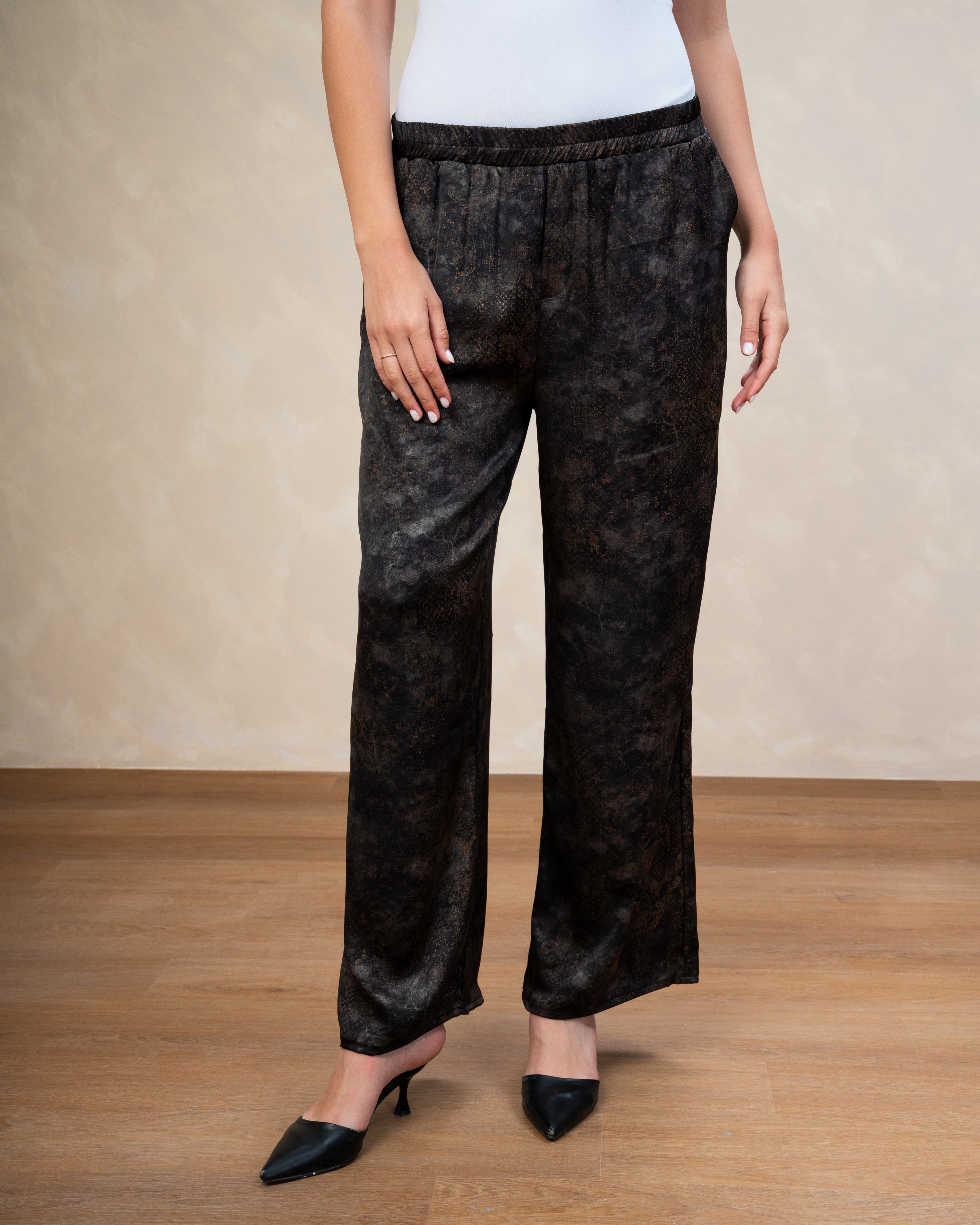 Printed Satin Trouser - In Different Colors