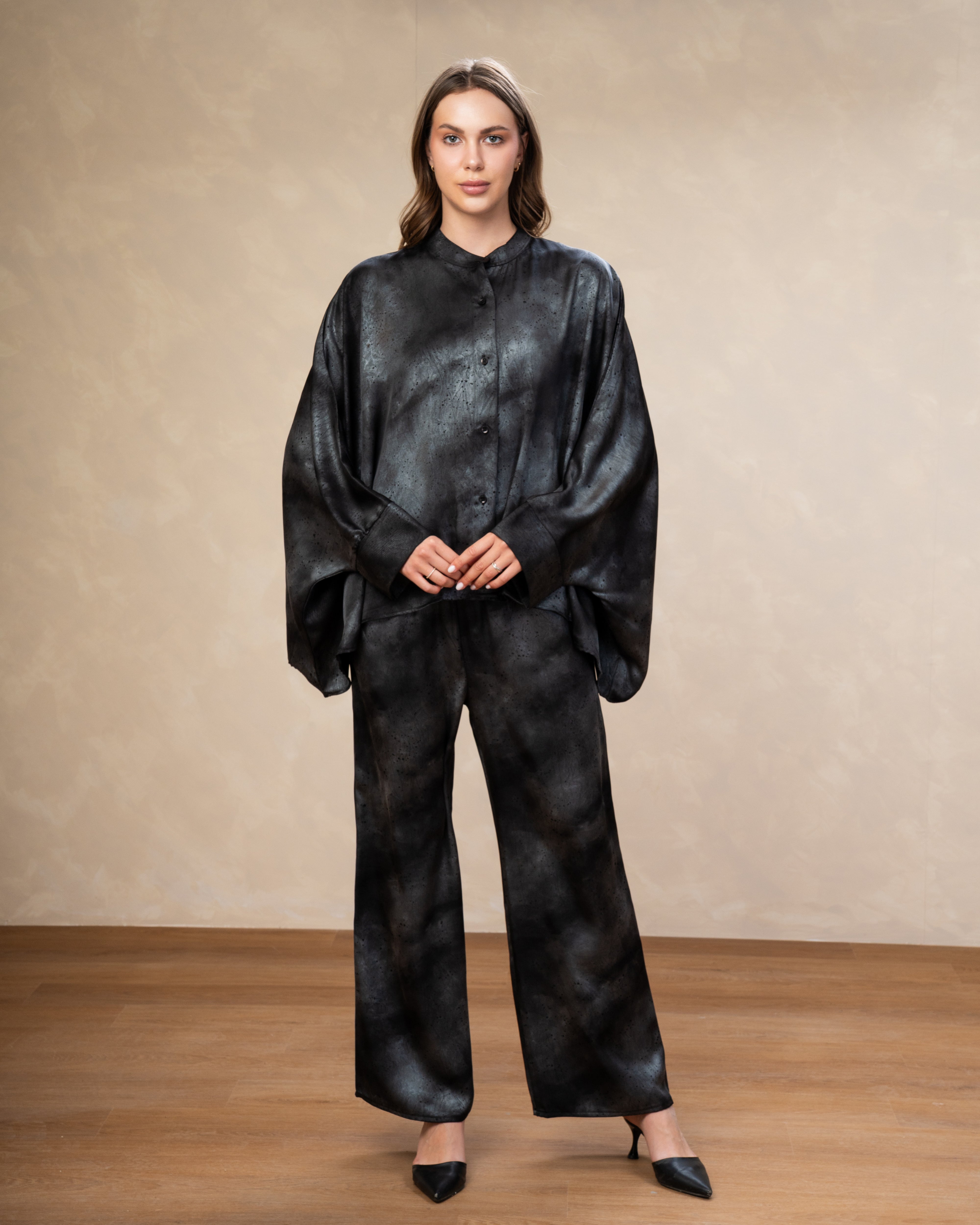 Printed Satin Shirt - In Different Colors