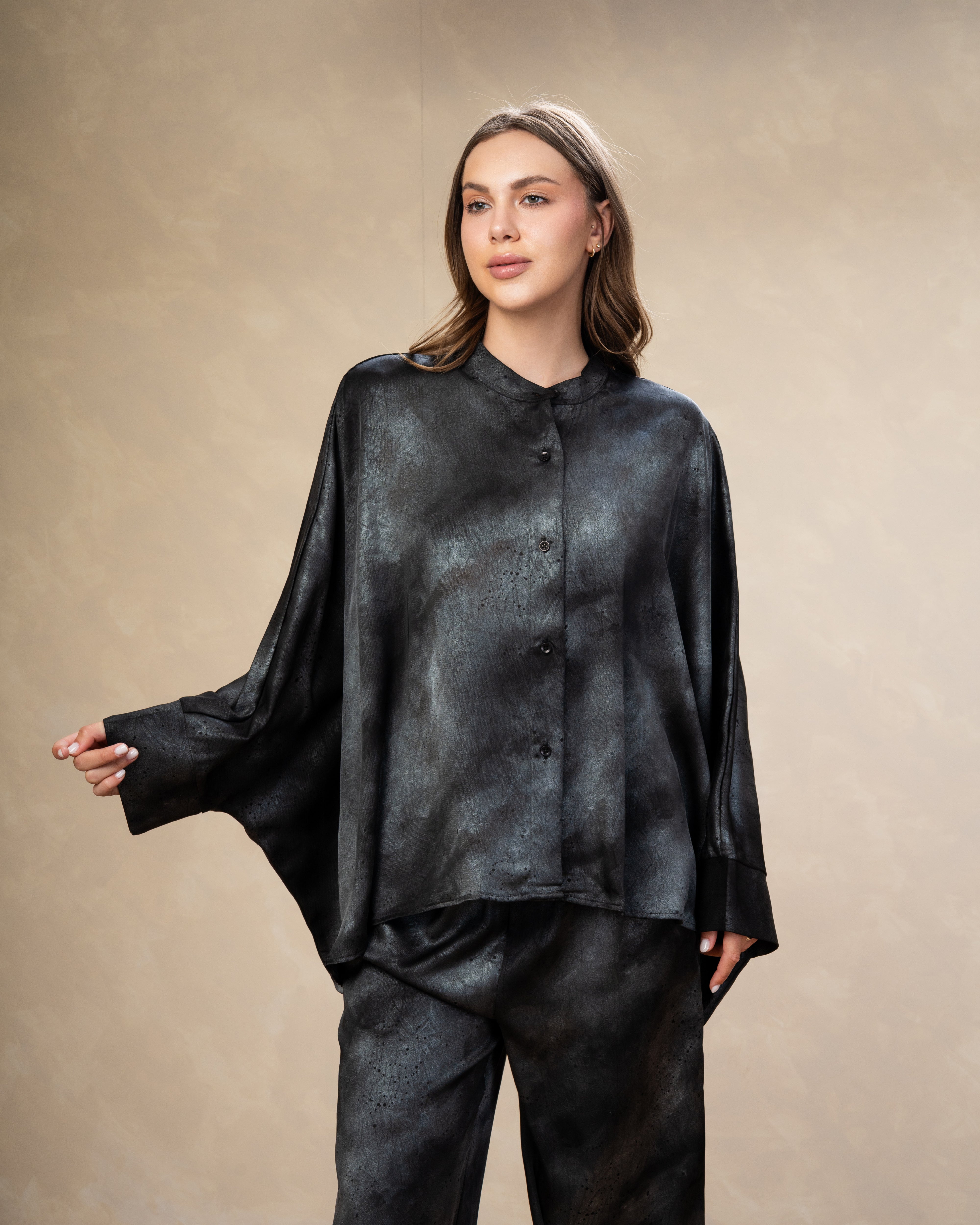 Printed Satin Shirt - In Different Colors