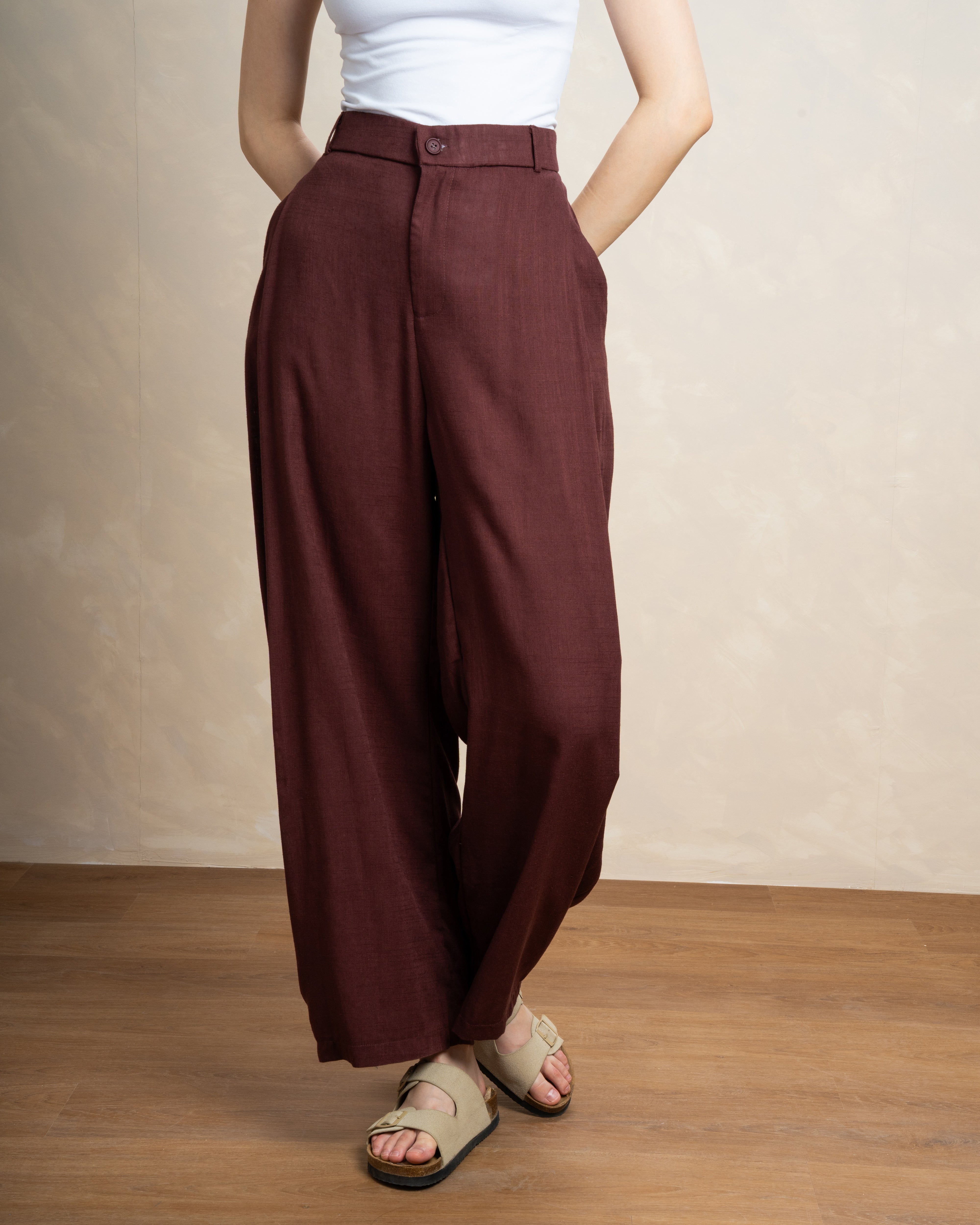 Plain Trouser With Single Button