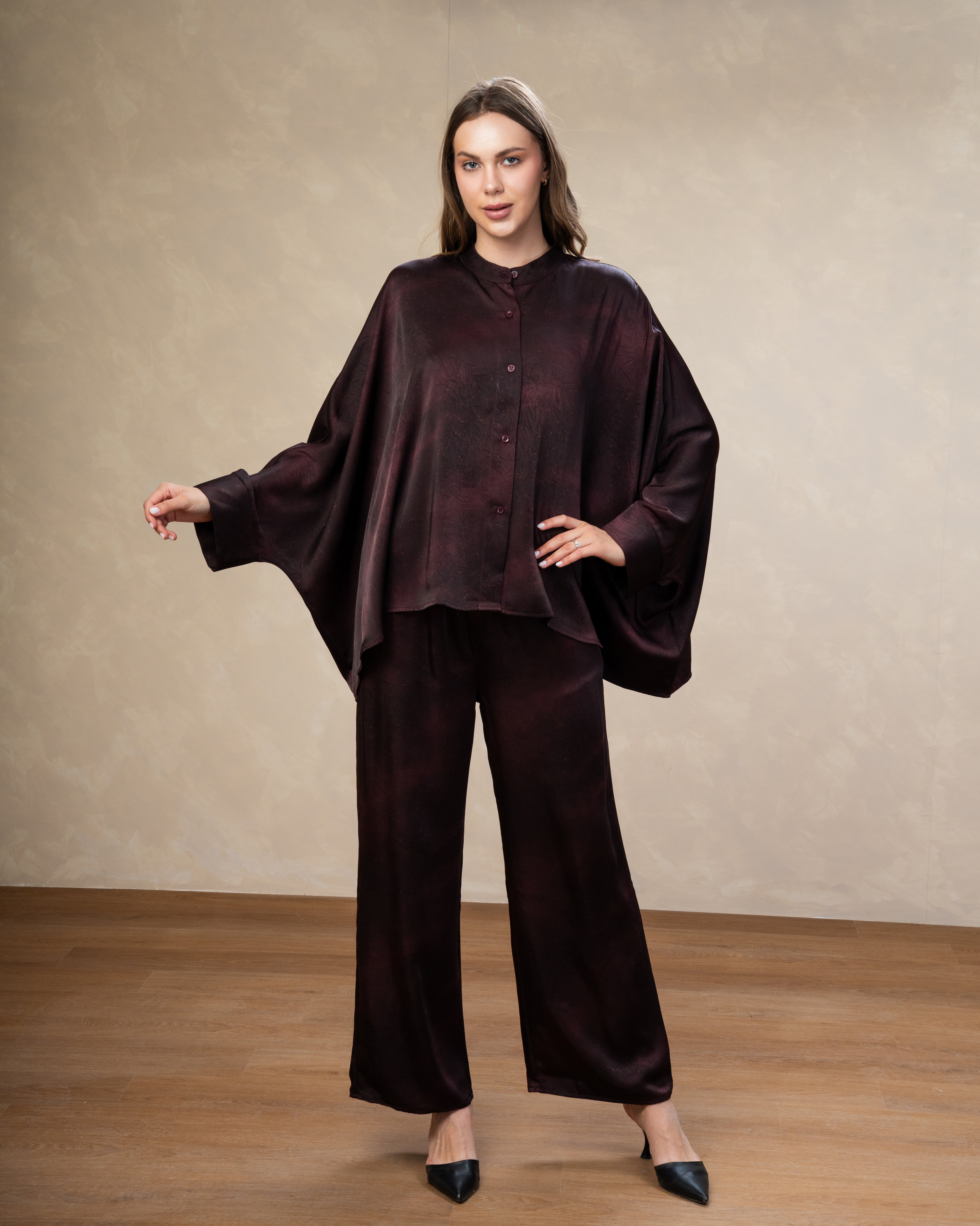 Printed Satin Shirt - In Different Colors
