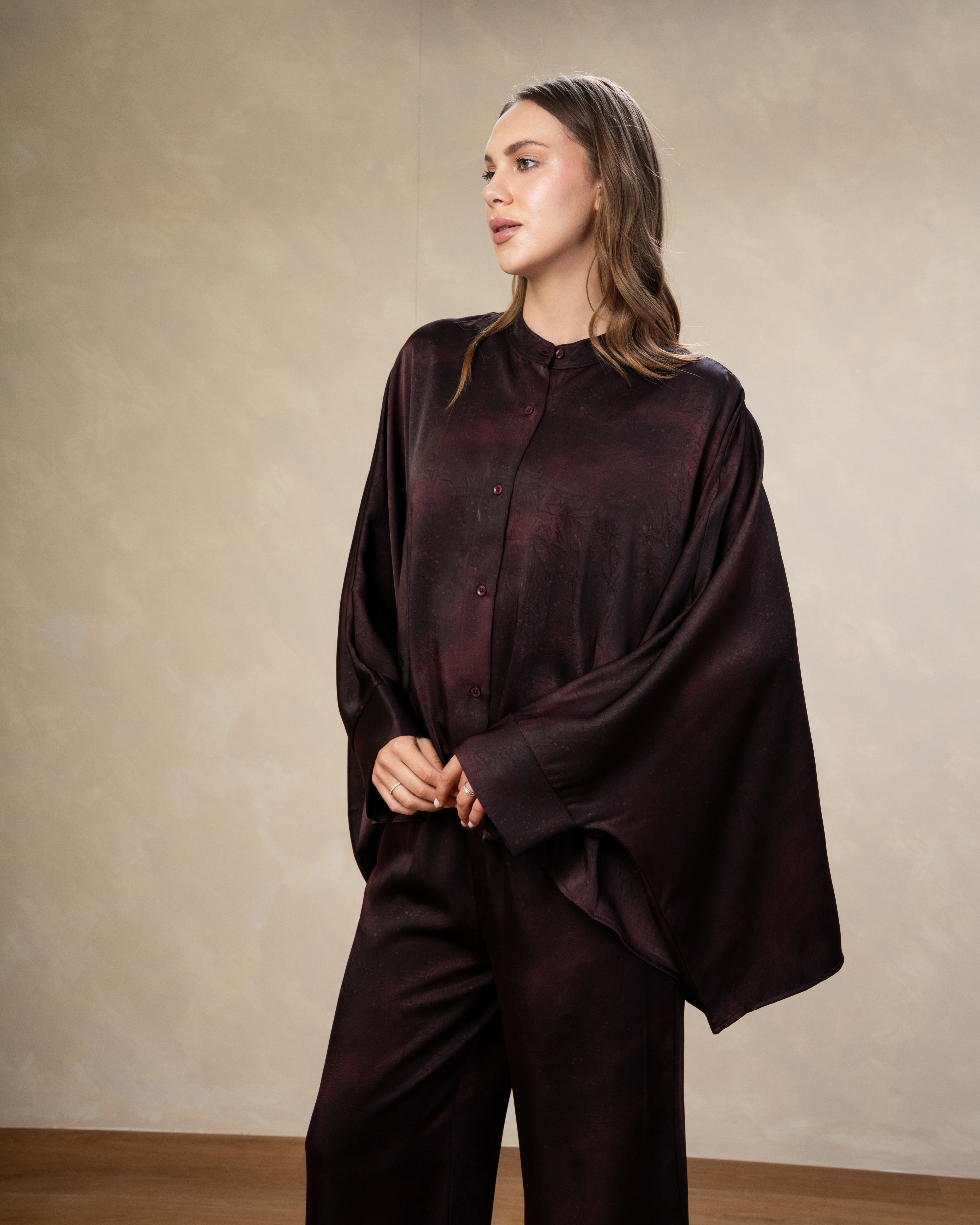 Printed Satin Shirt - In Different Colors