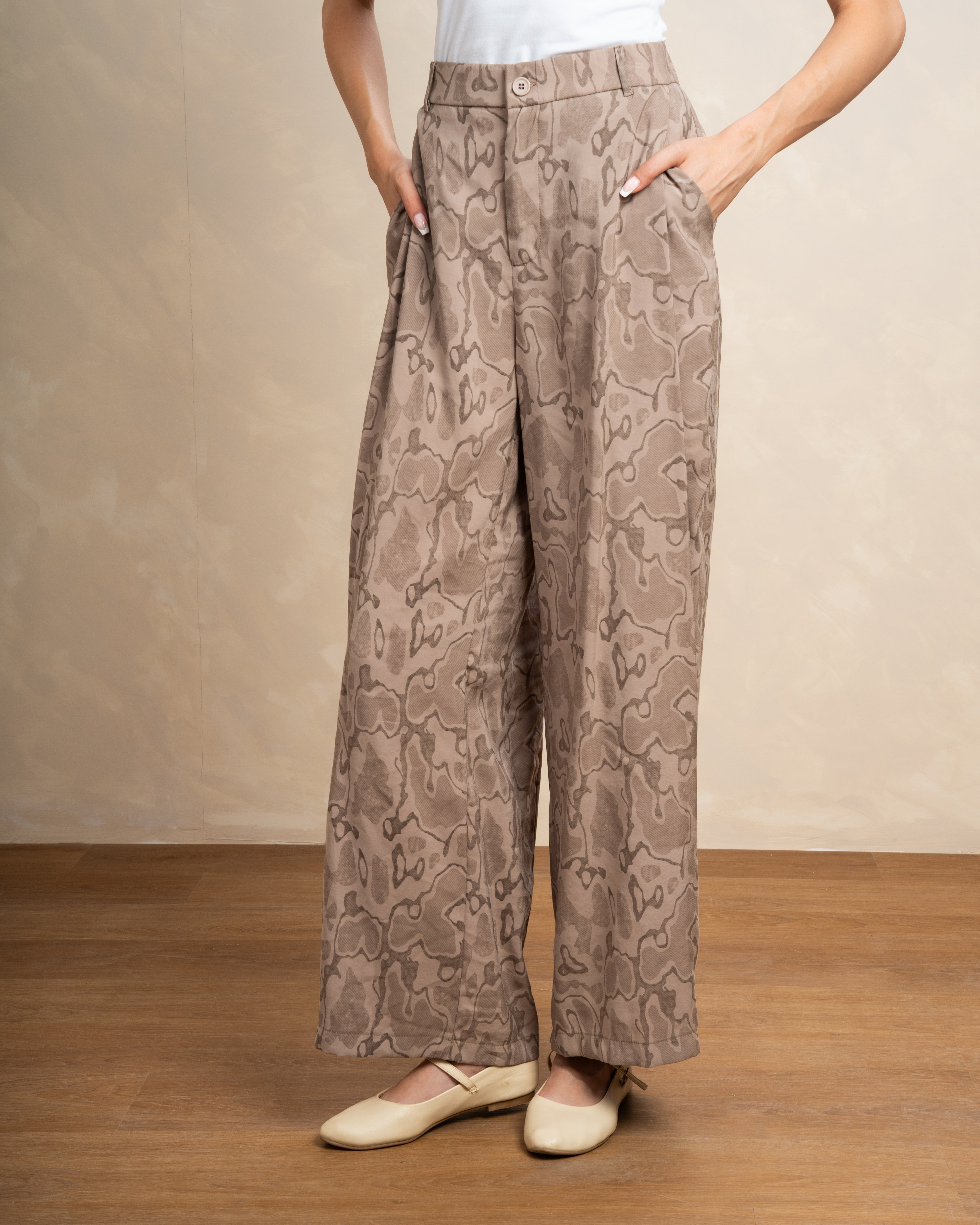 Wave Print Trouser