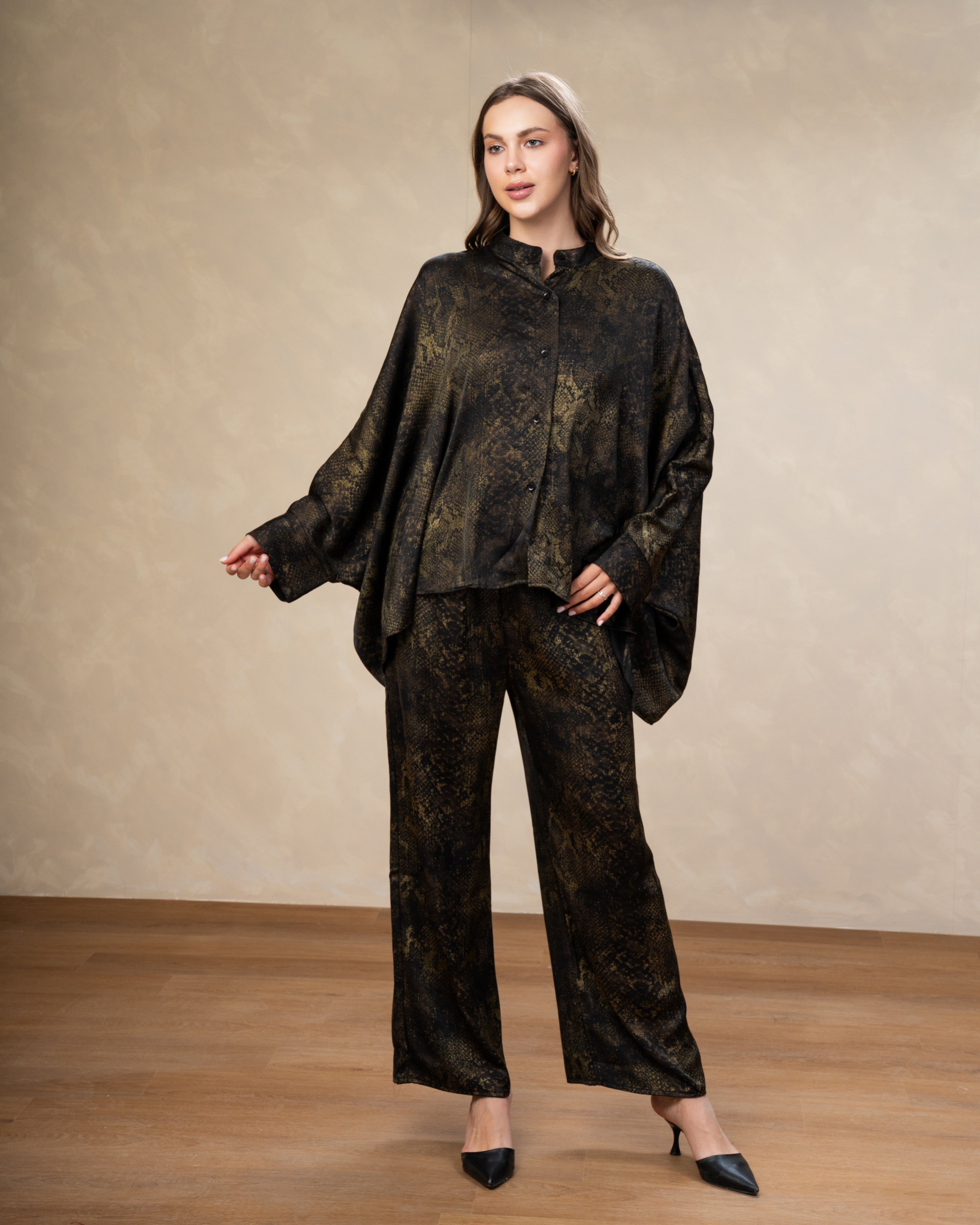 Printed Satin Shirt - In Different Colors