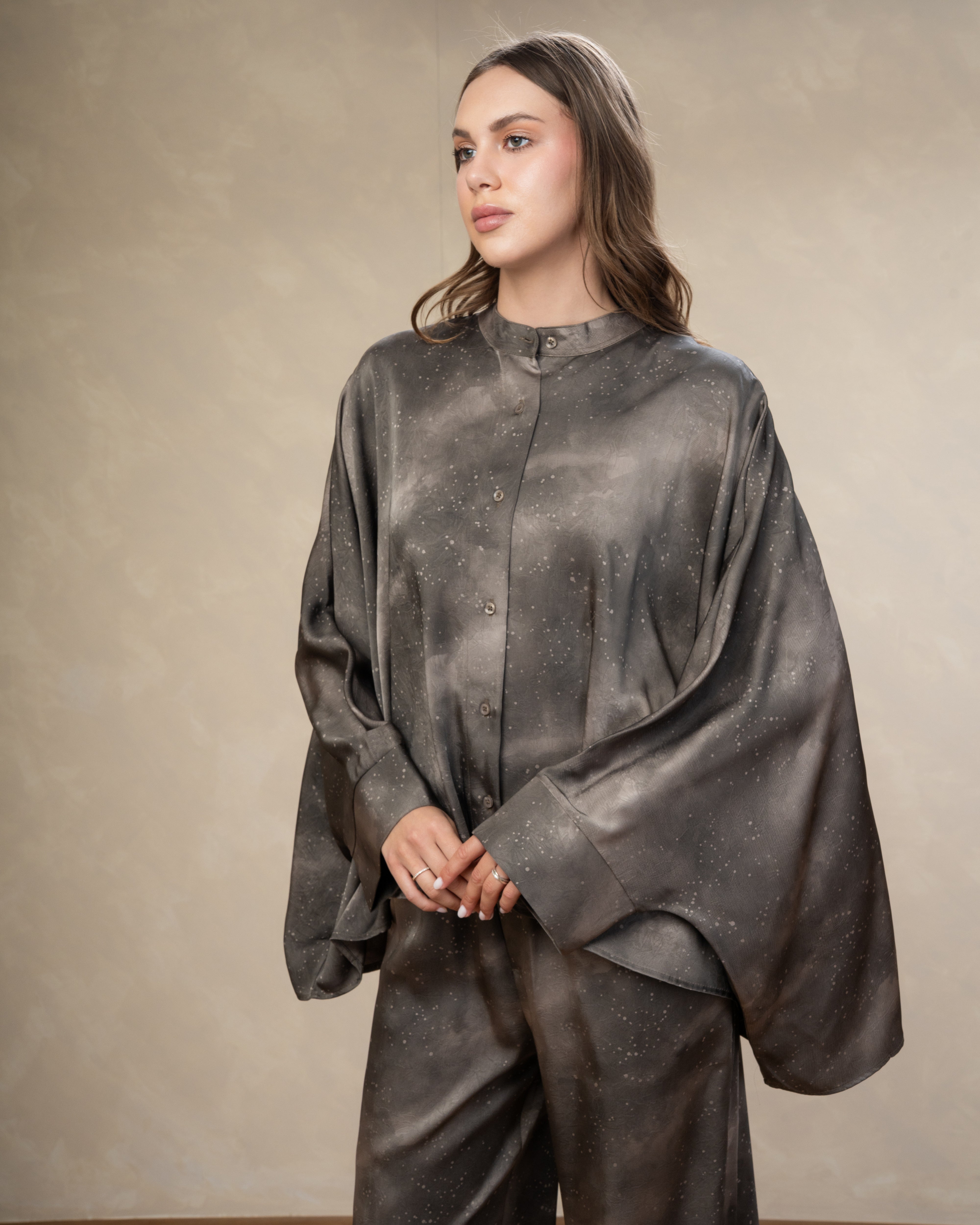 Printed Satin Shirt - In Different Colors
