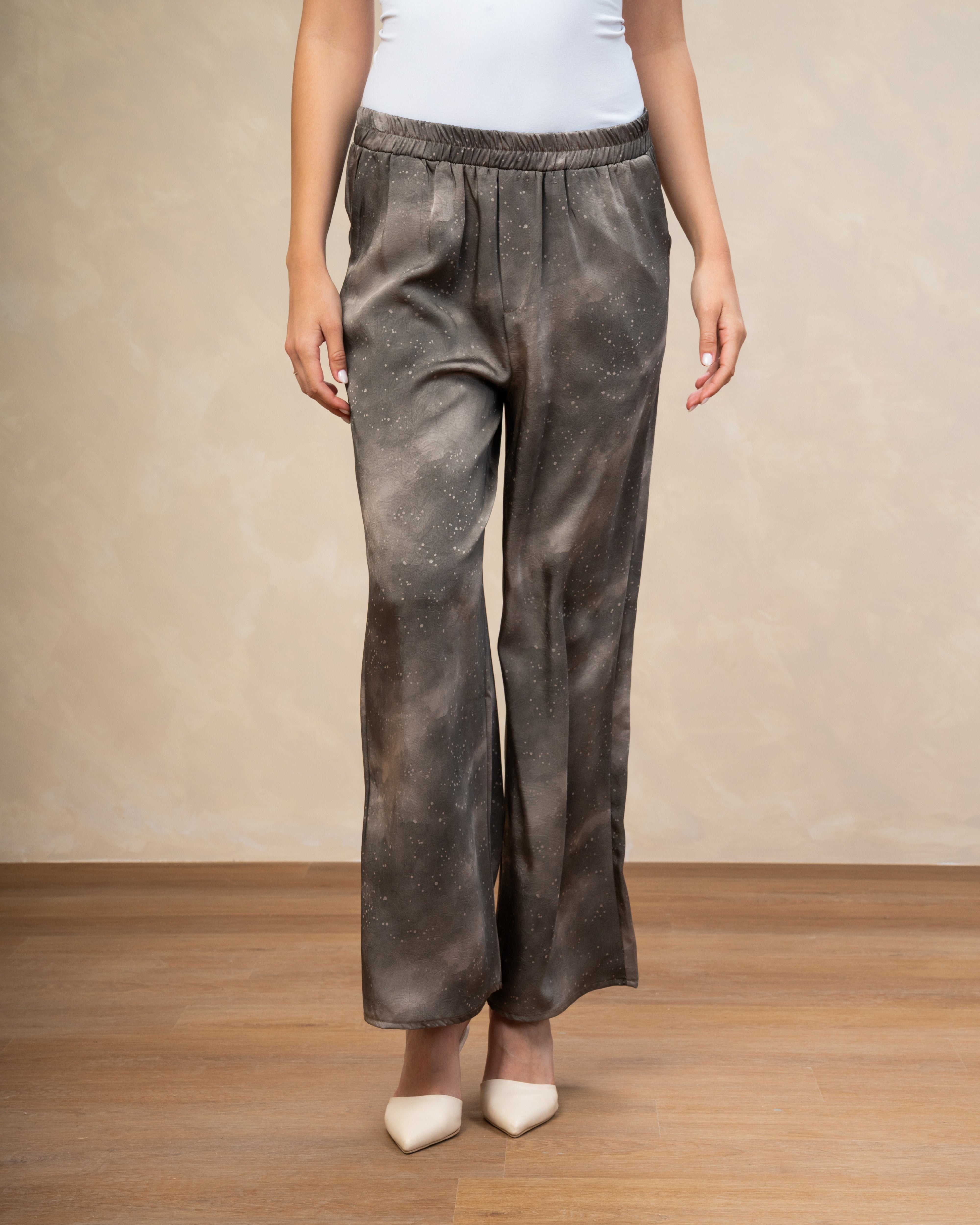 Printed Satin Trouser - In Different Colors
