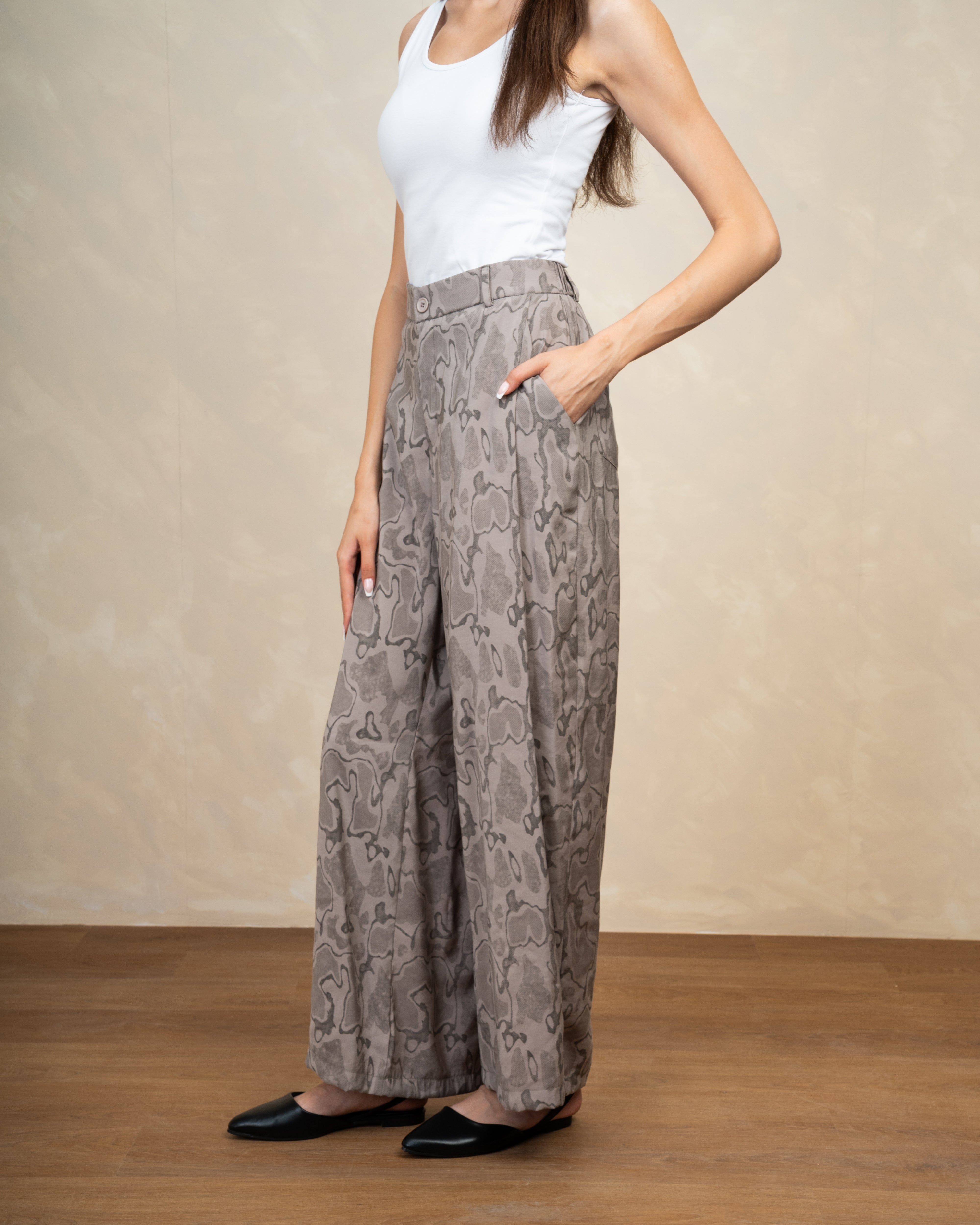 Wave Print Trouser
