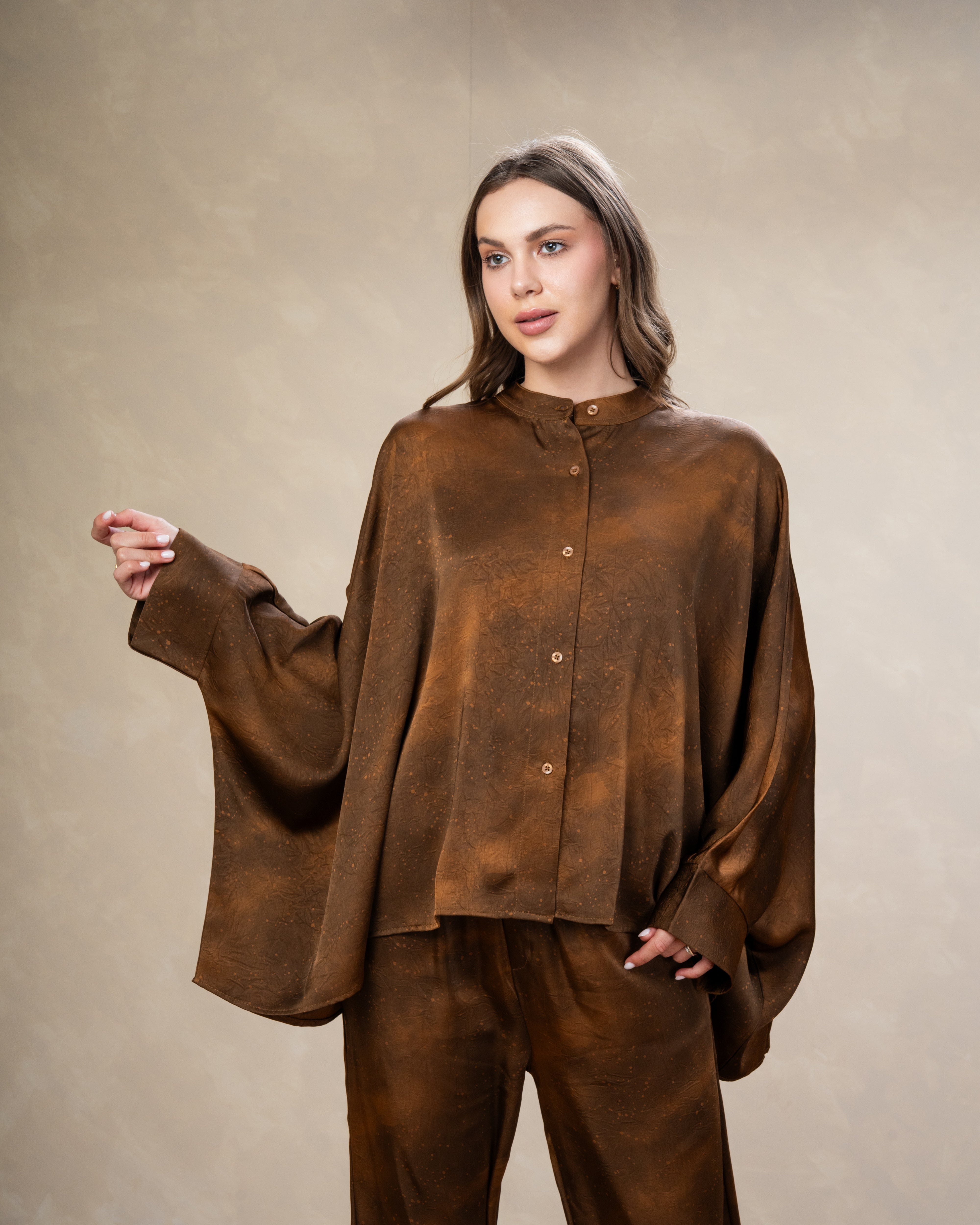 Printed Satin Shirt - In Different Colors