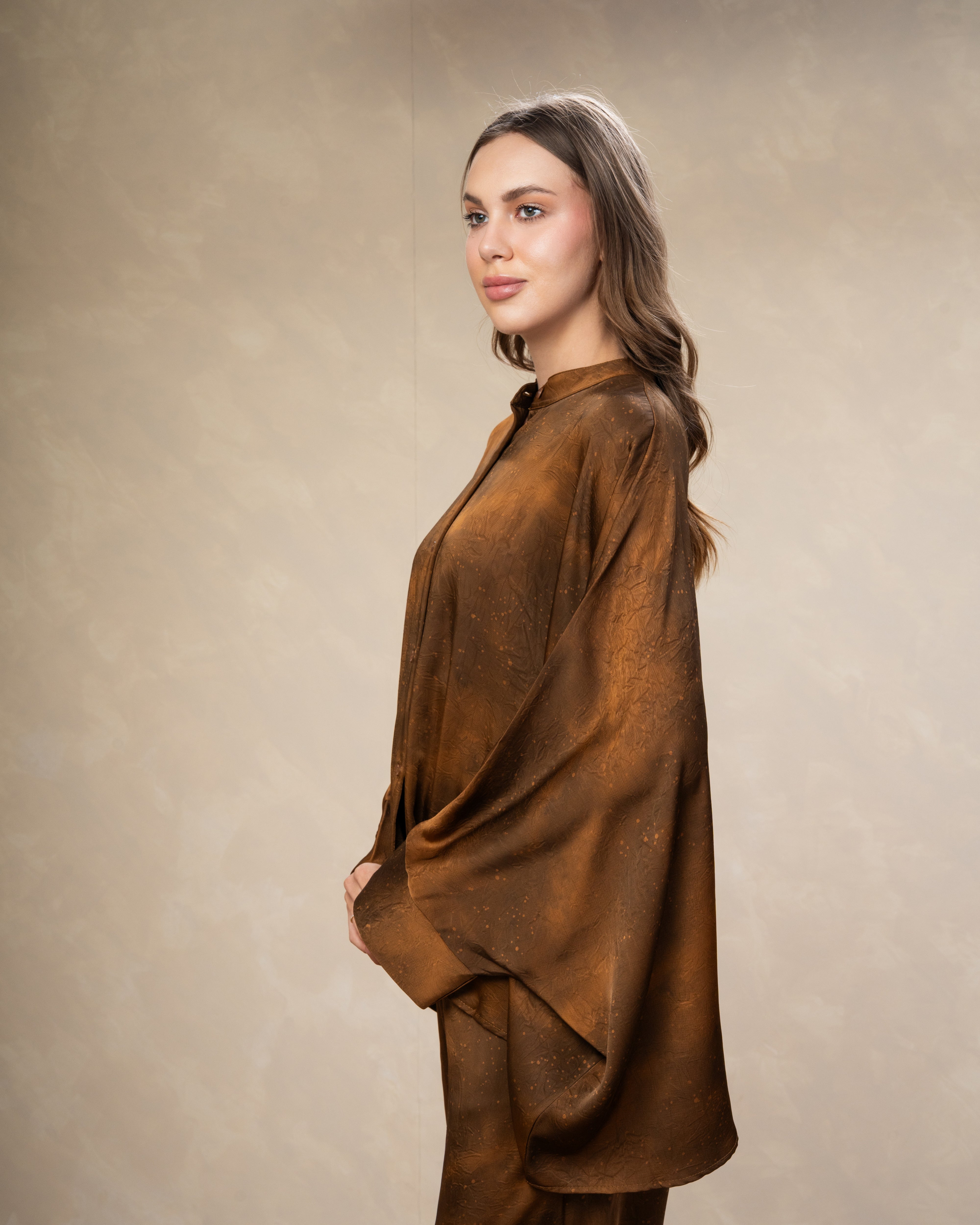 Printed Satin Shirt - In Different Colors