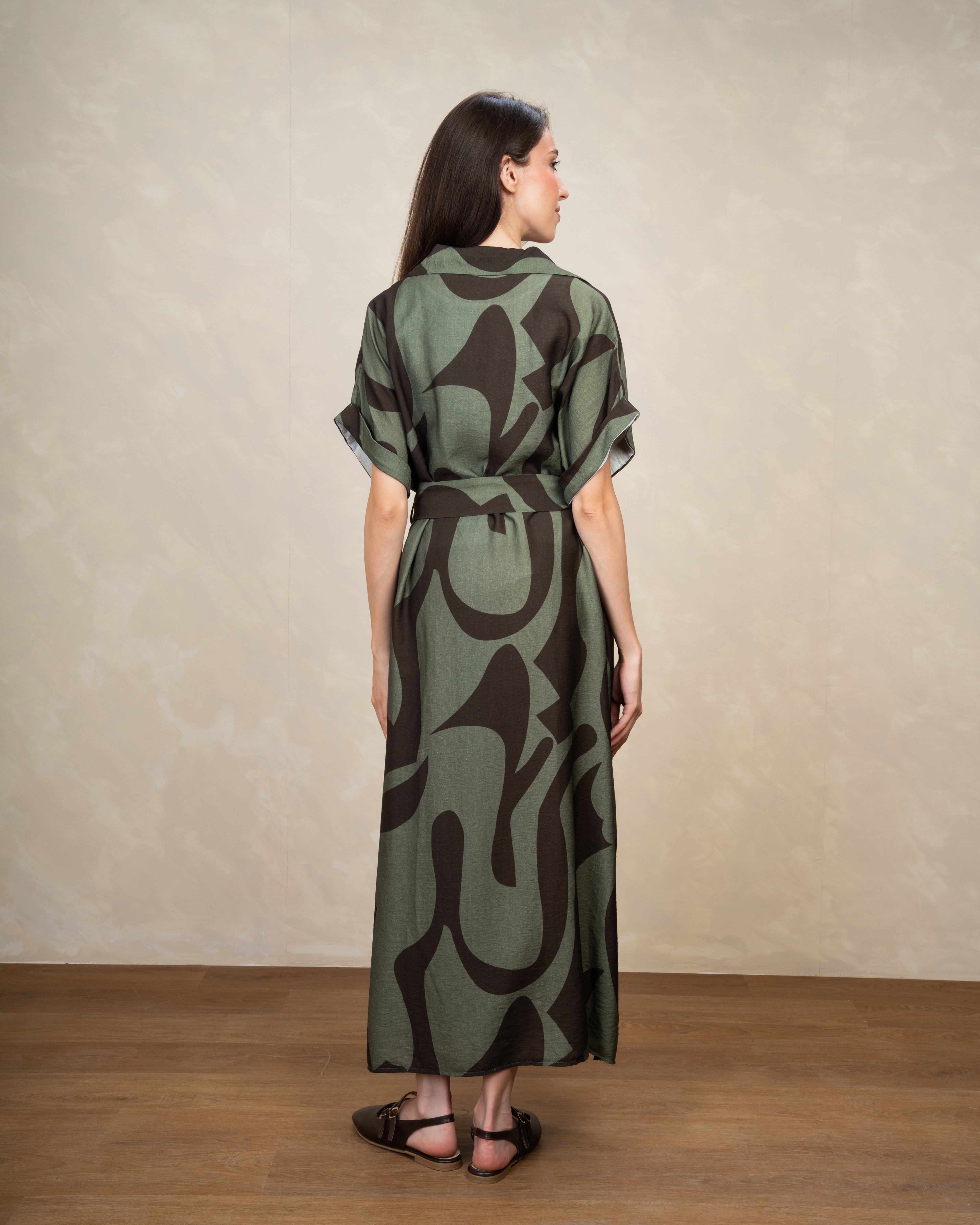 Floral Wide Neck Dress
