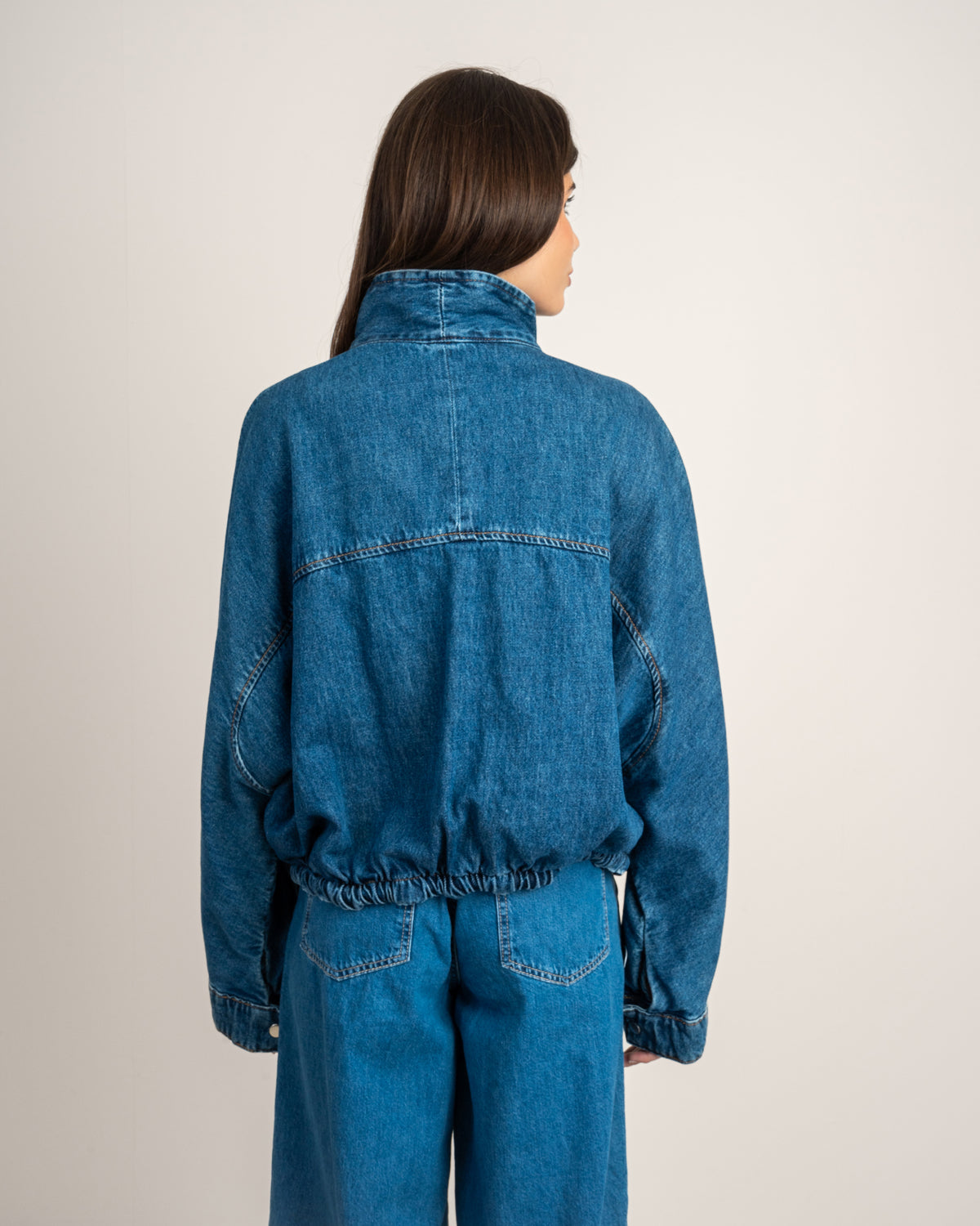 Denim Jacket With Snap Buttons