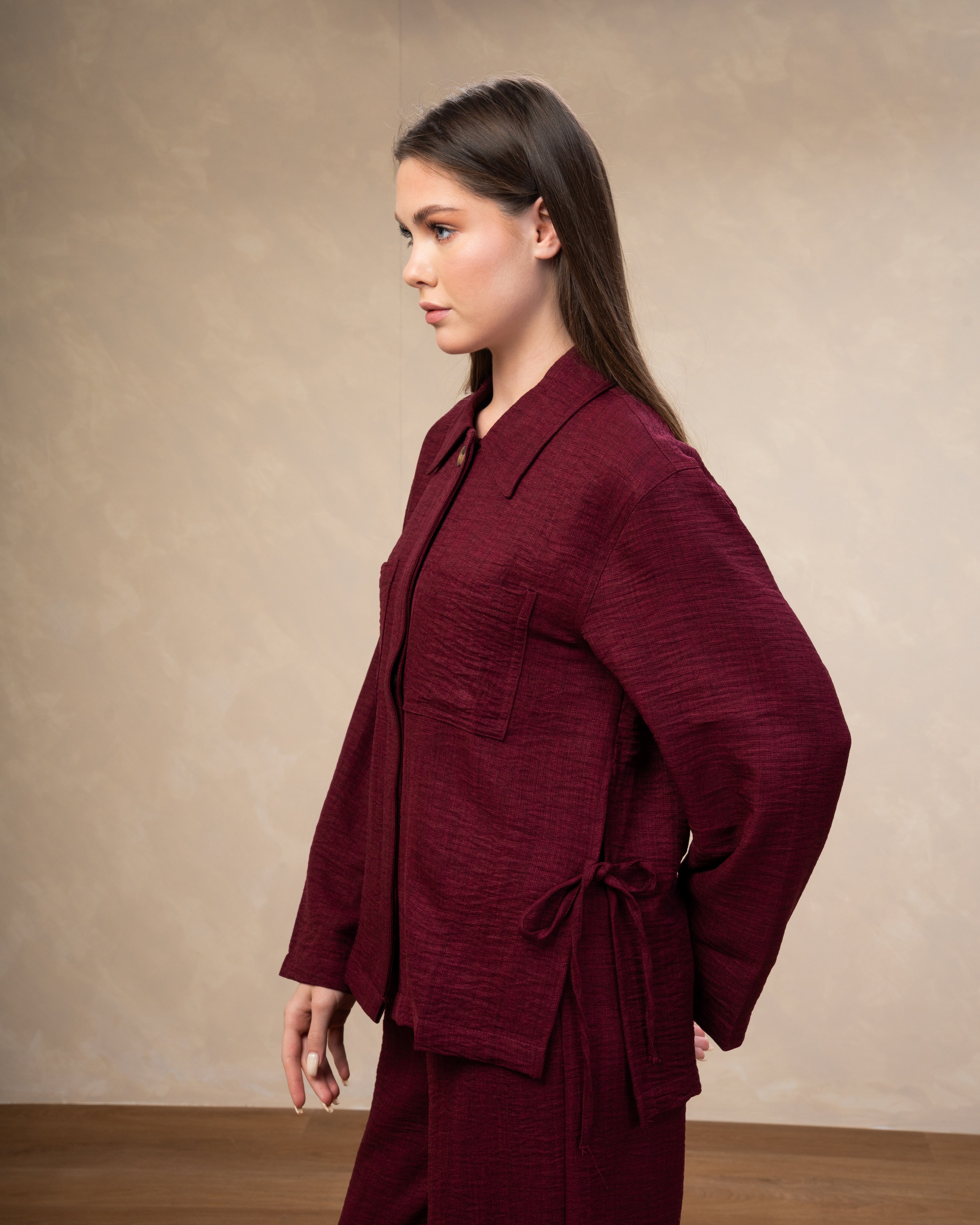 Linen Shirt With Wooden Buttons