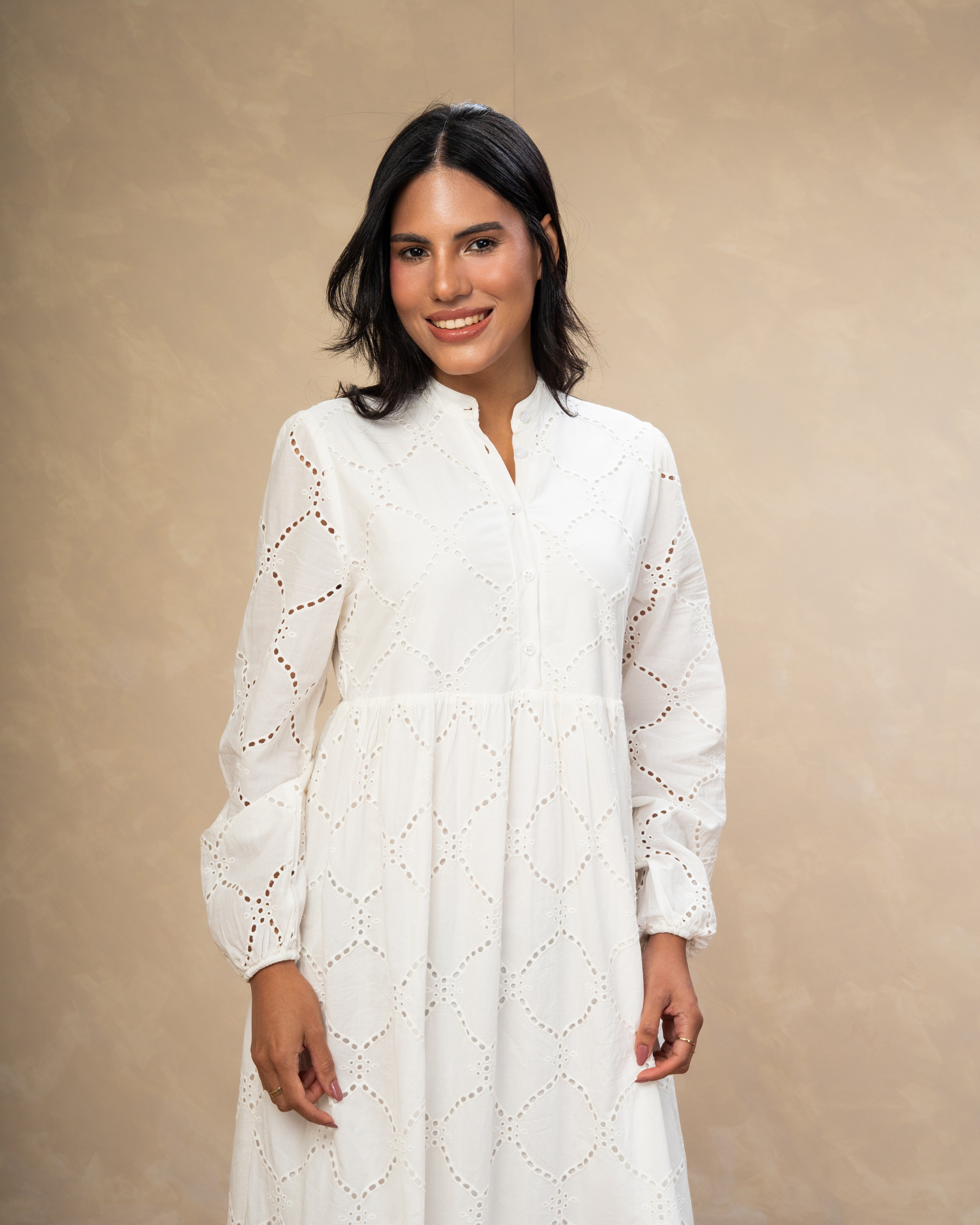 Laser Cut Circle Dress