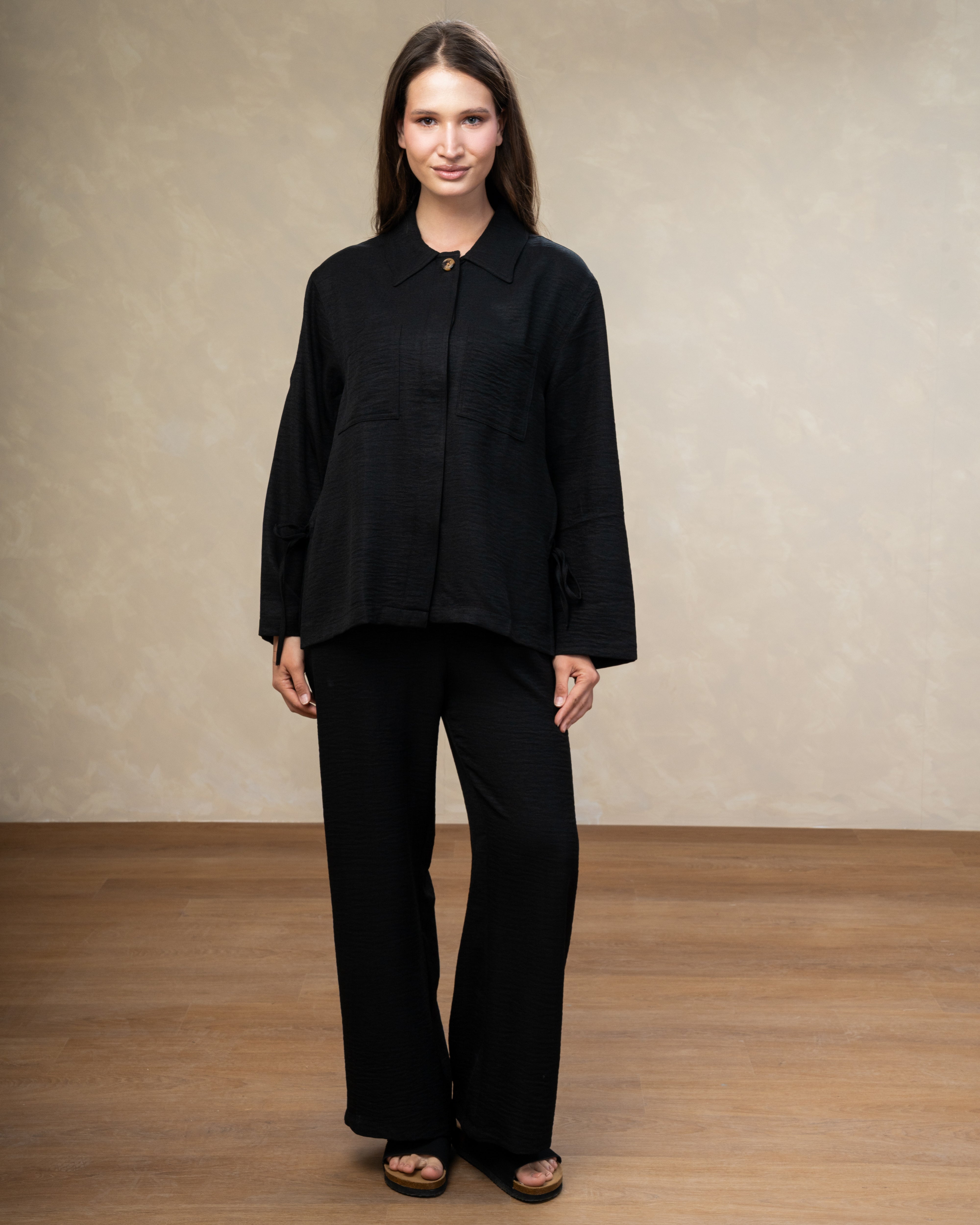 Linen Shirt With Wooden Buttons