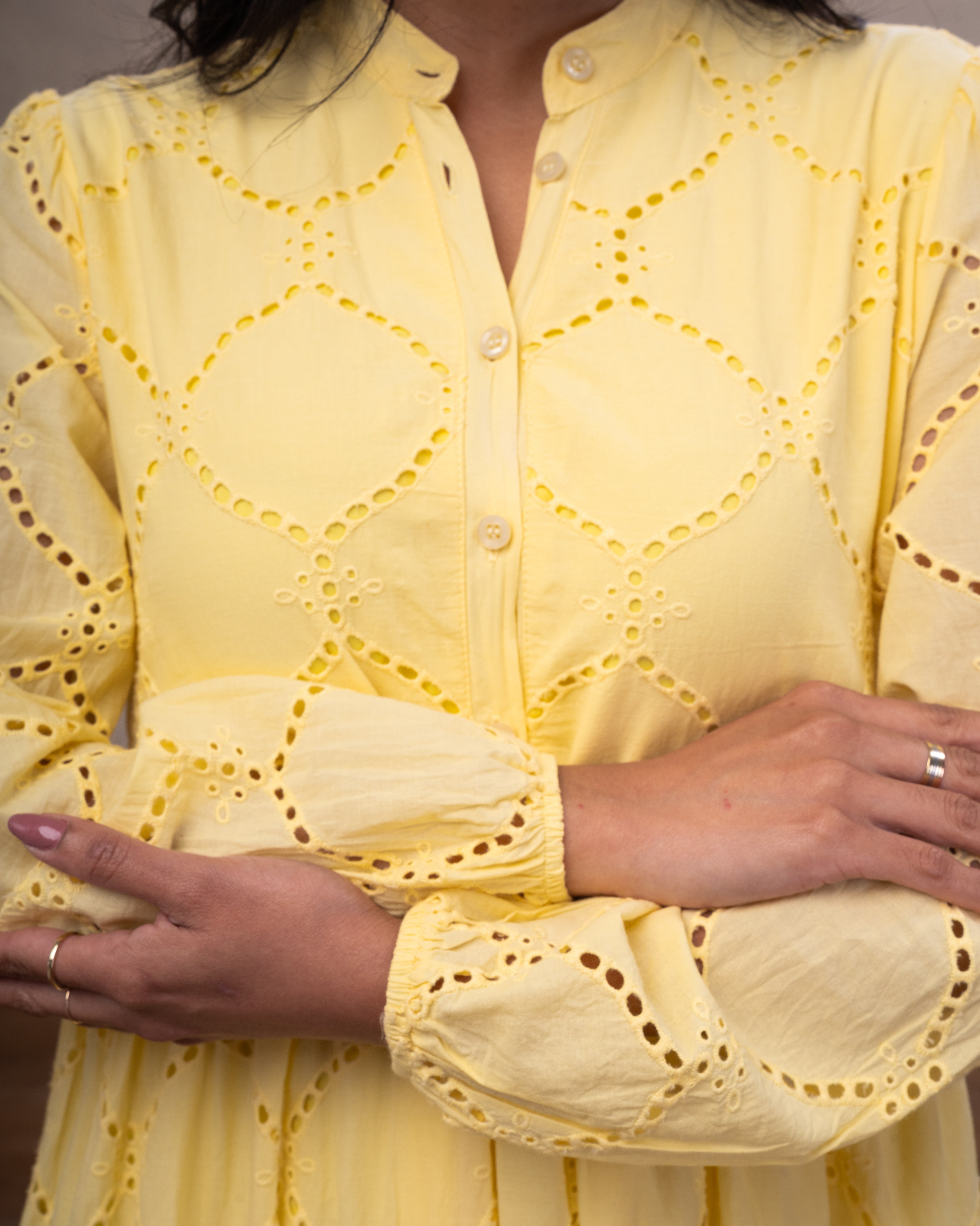 Laser Cut Circle Dress