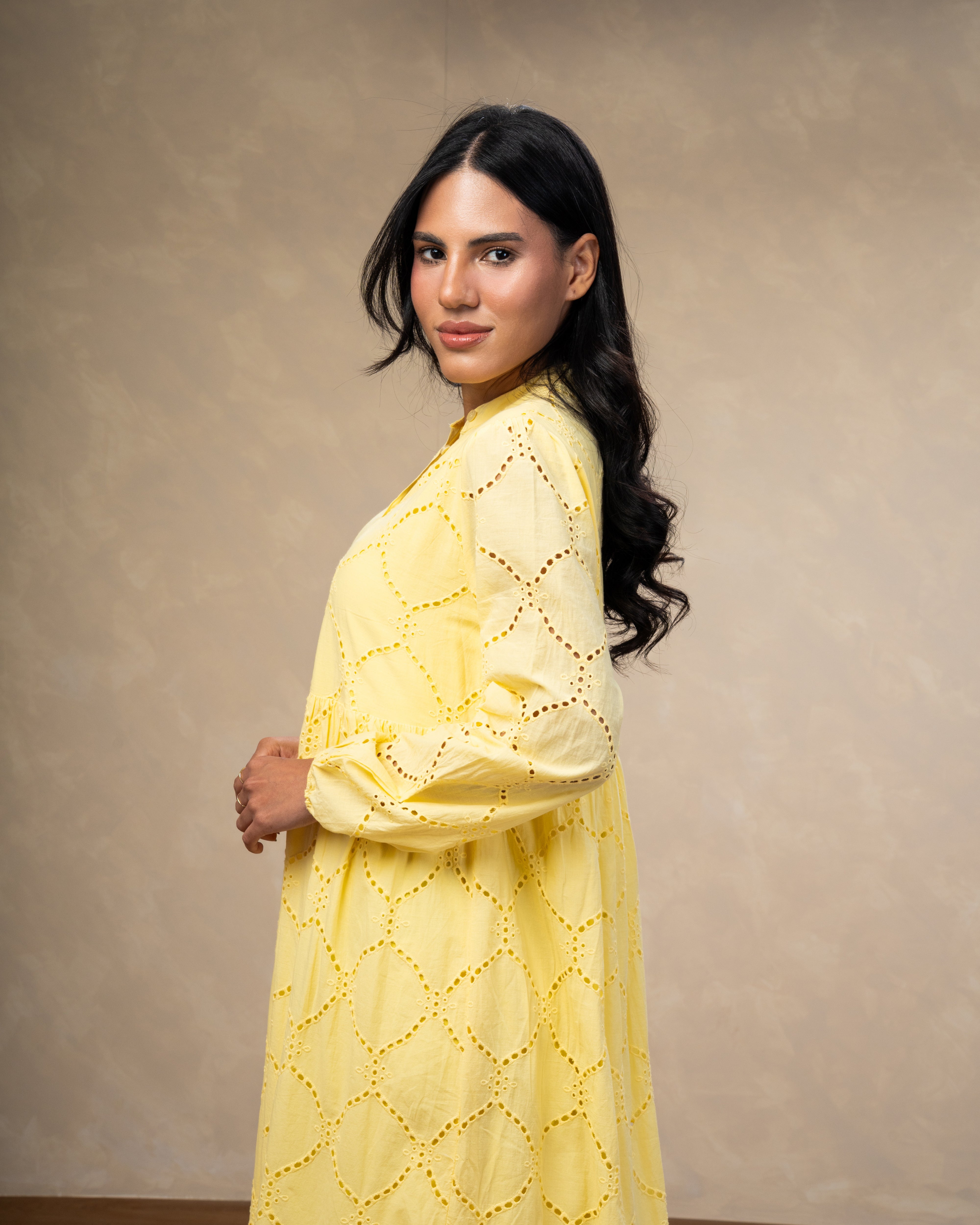 Laser Cut Circle Dress