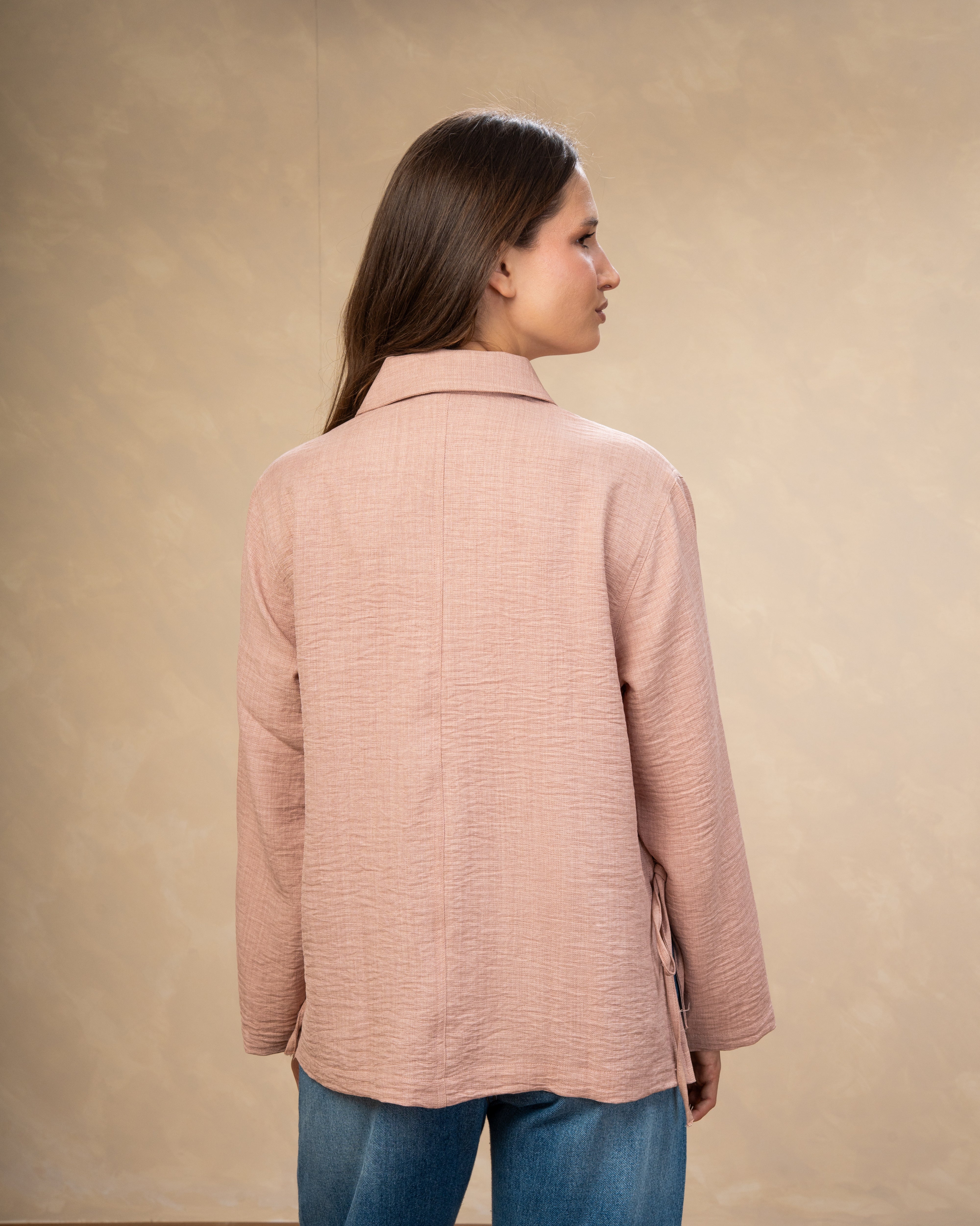 Linen Shirt With Wooden Buttons