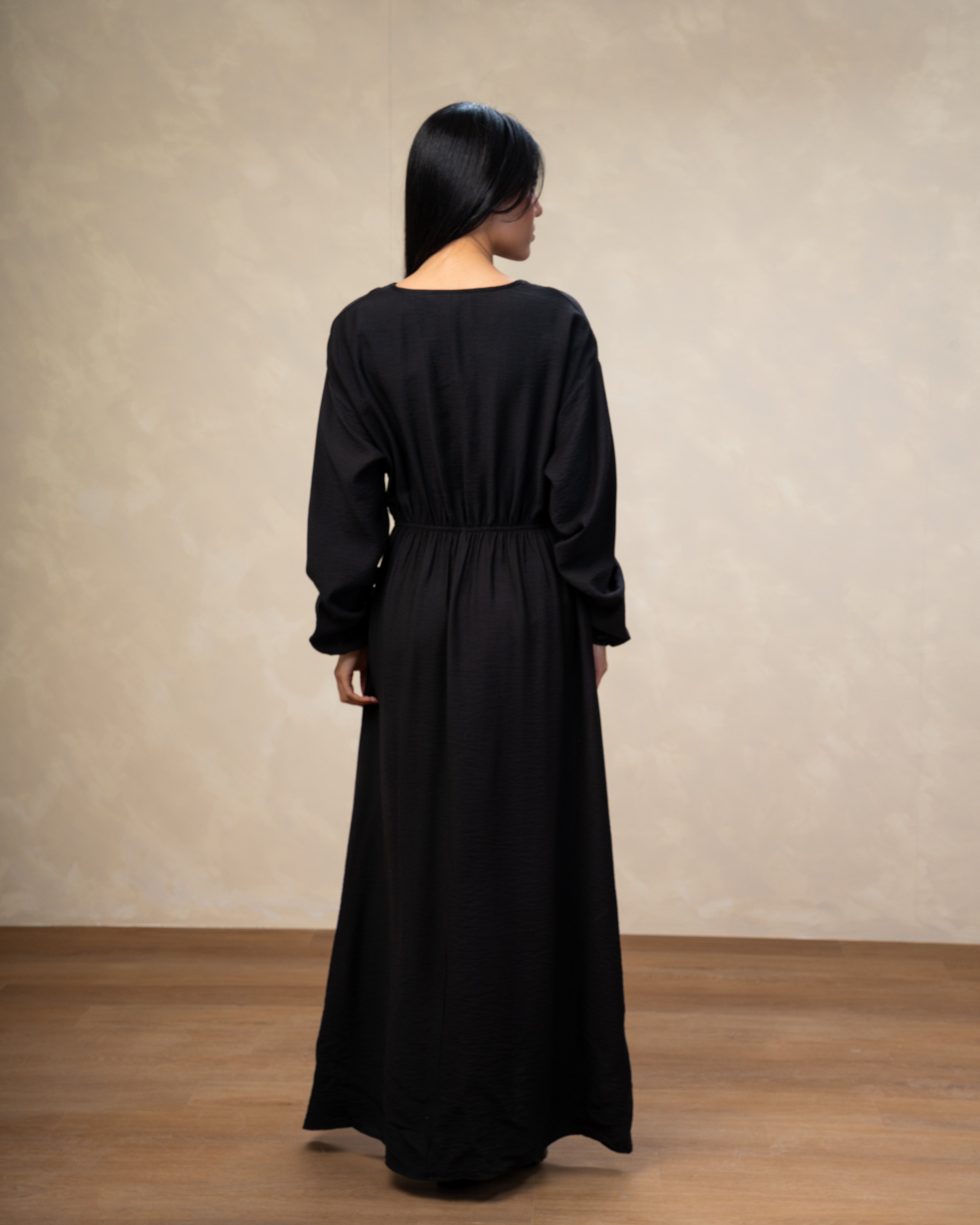 Elegant Long - (V-Neck) Dress