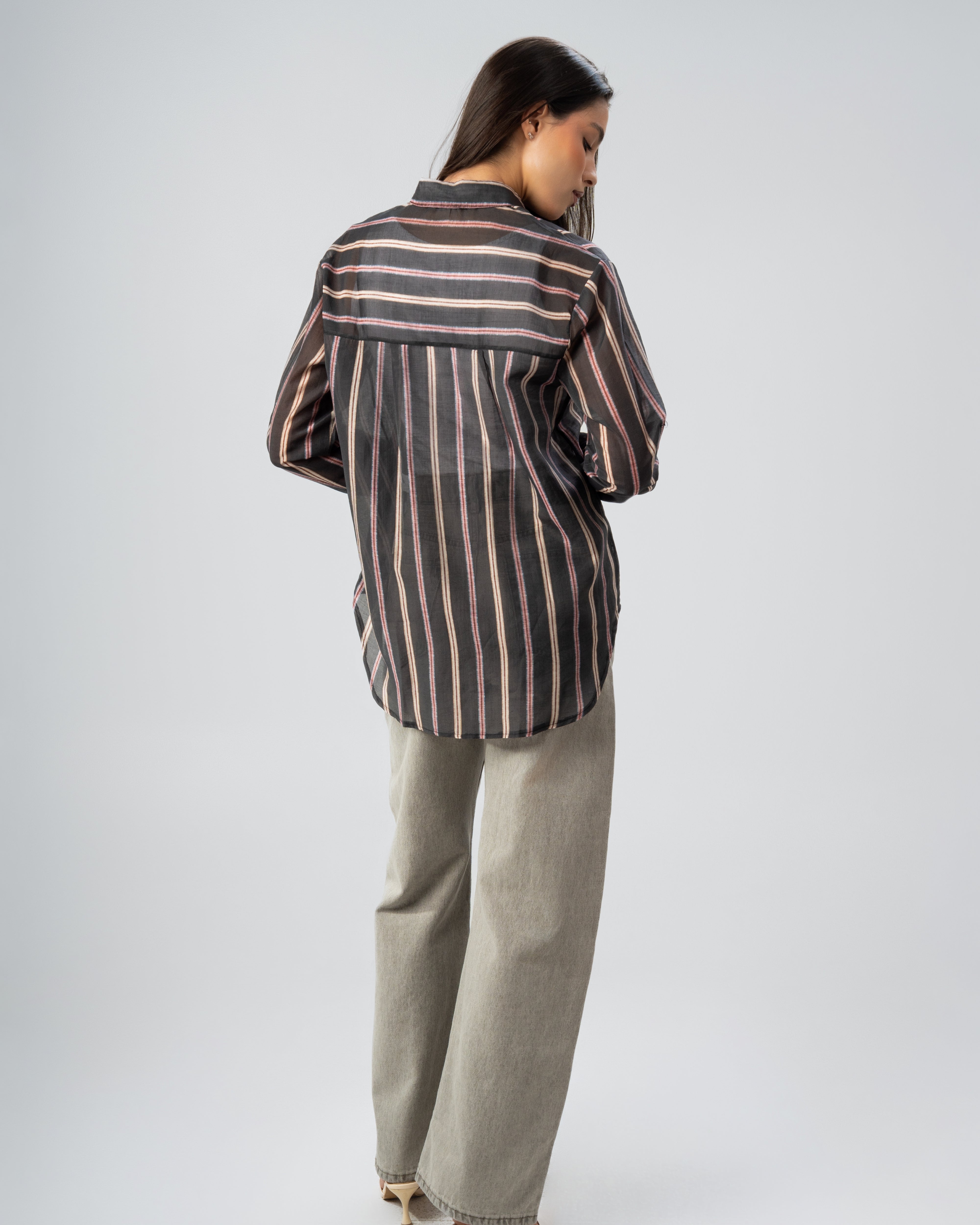 Wide Vertical Striped - Colored Shirt