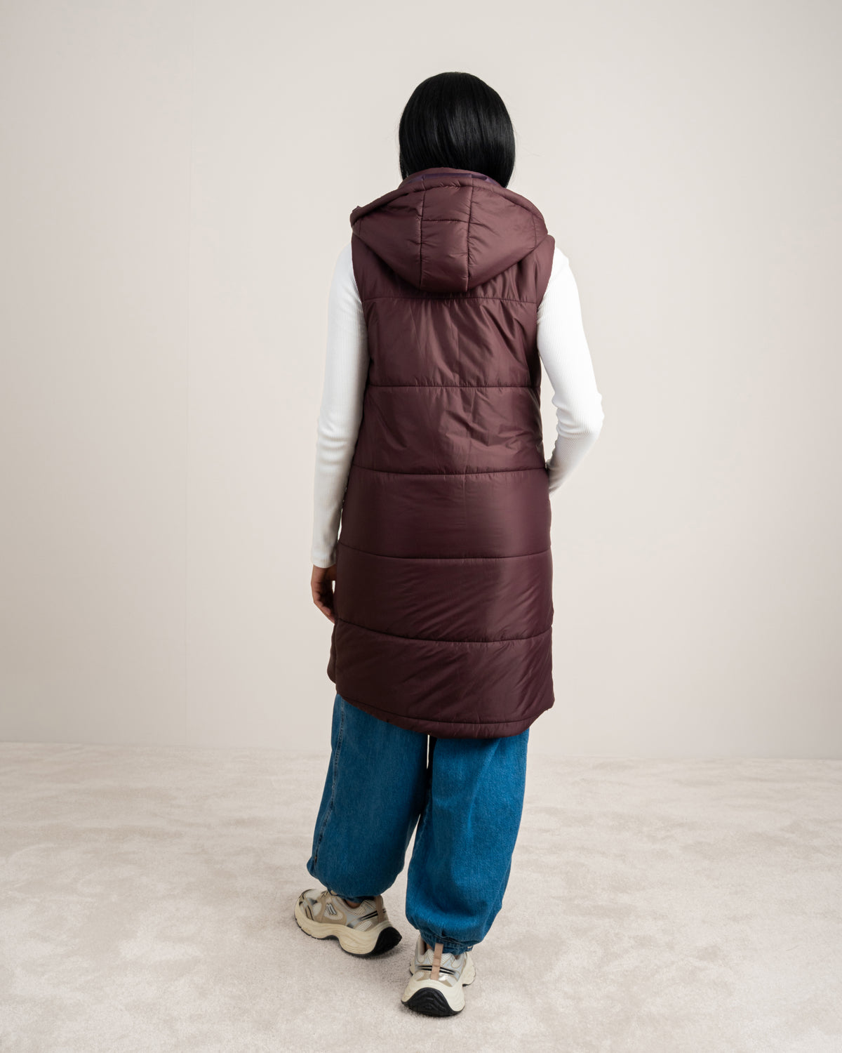 Quilted Hooded - Vest With Zipper