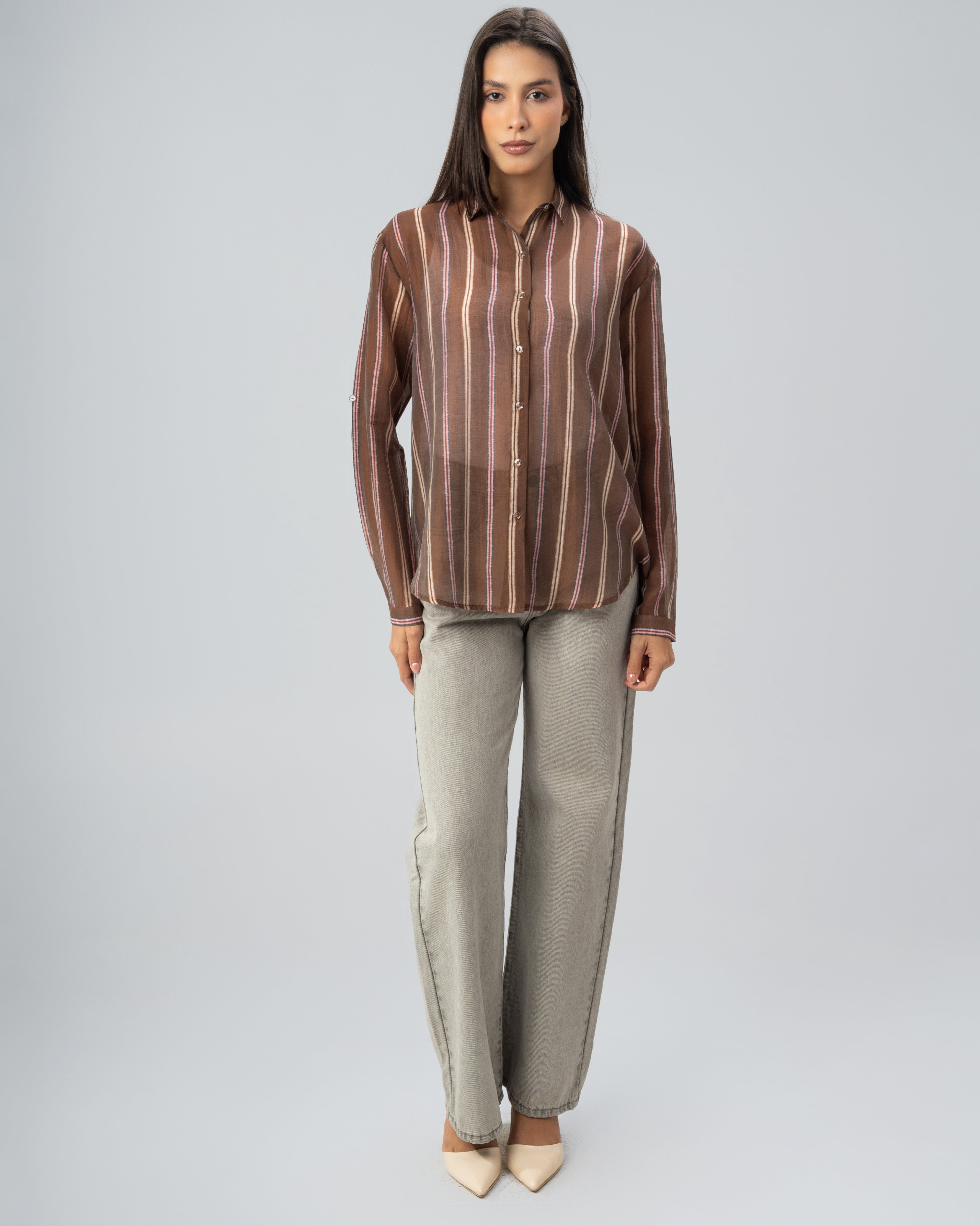 Wide Vertical Striped - Colored Shirt
